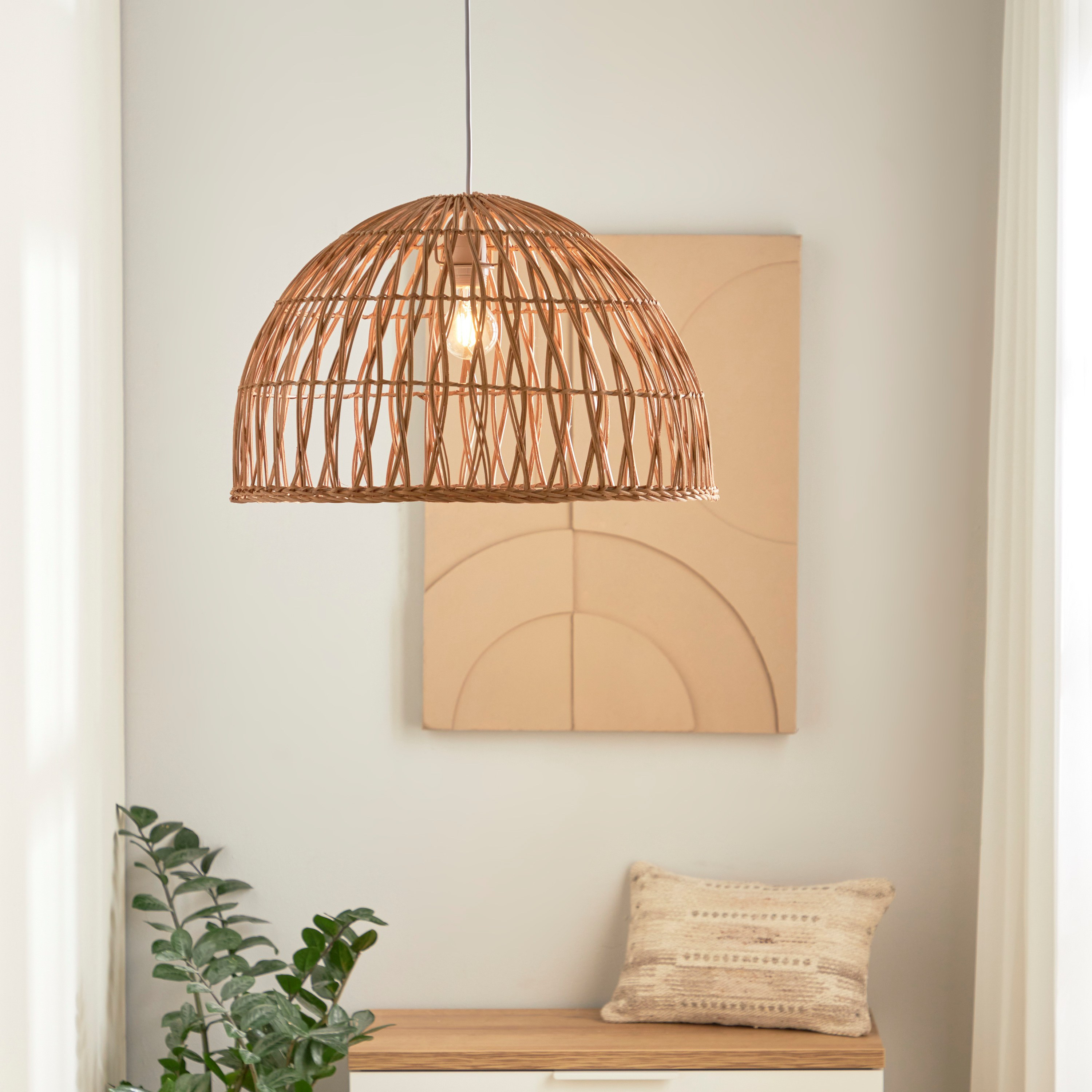 Mix and Match Rattan Pendant Lamp Shade - 33 cm-household-lighting-ceilinglamps-pendantlamps-image-4
