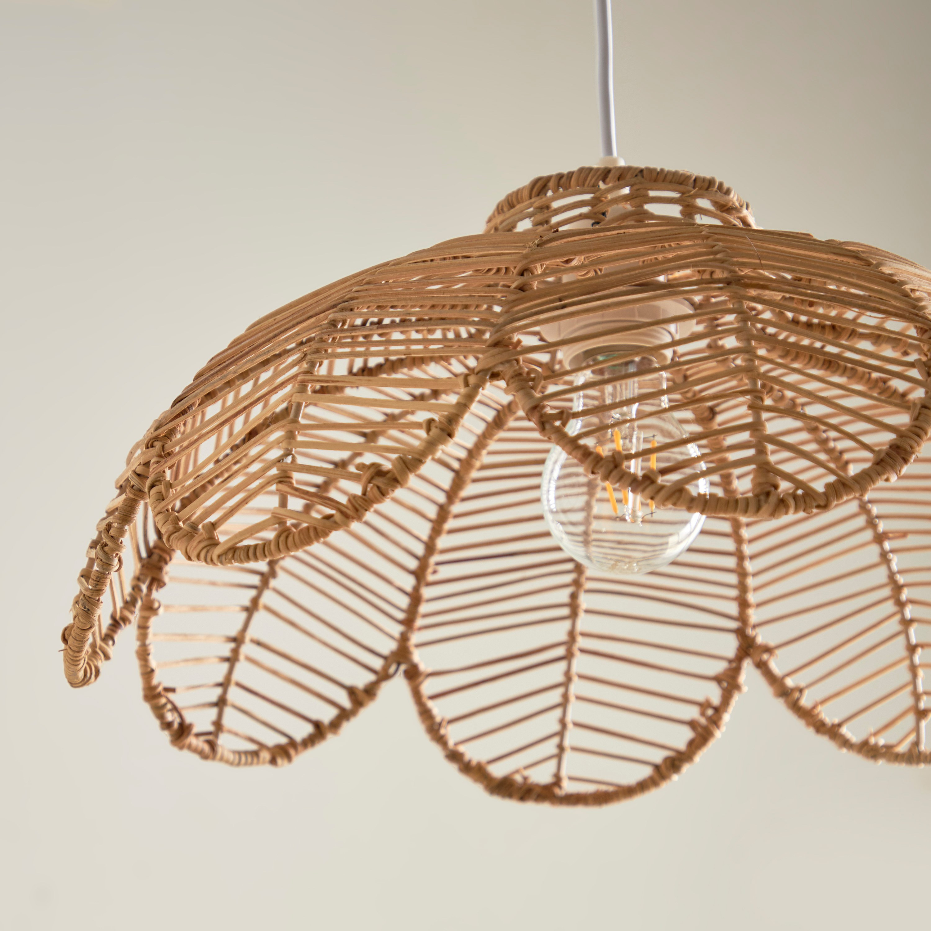 Rattan deals ceiling lights