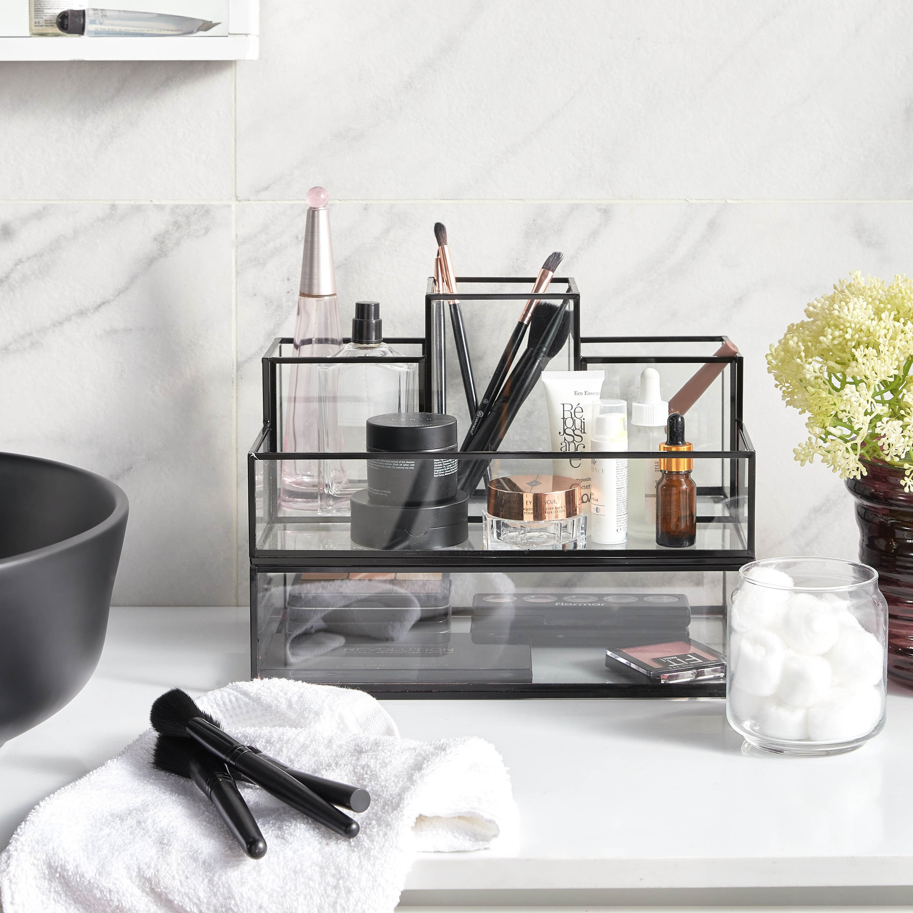 Serene 4-Compartment Lipstick and Brush Holder-household-storage-cosmeticorganizing-makeuporganizersandsets-image-3