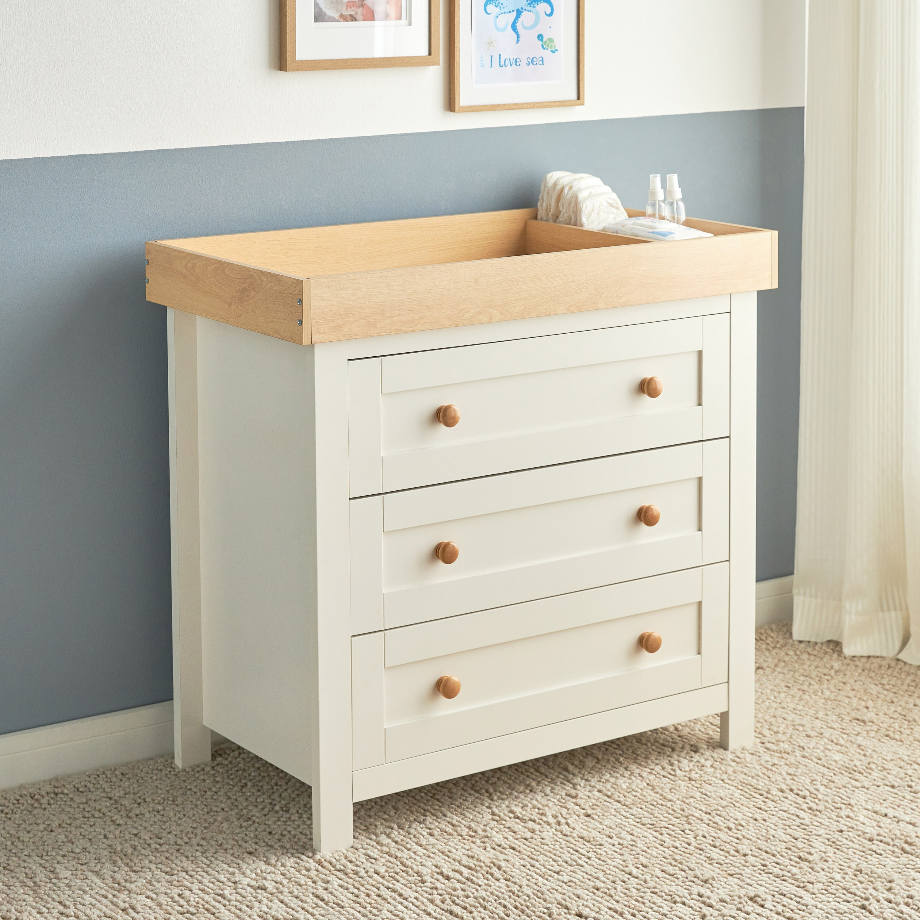 Dreamland Chest of 3-Drawers with Changer