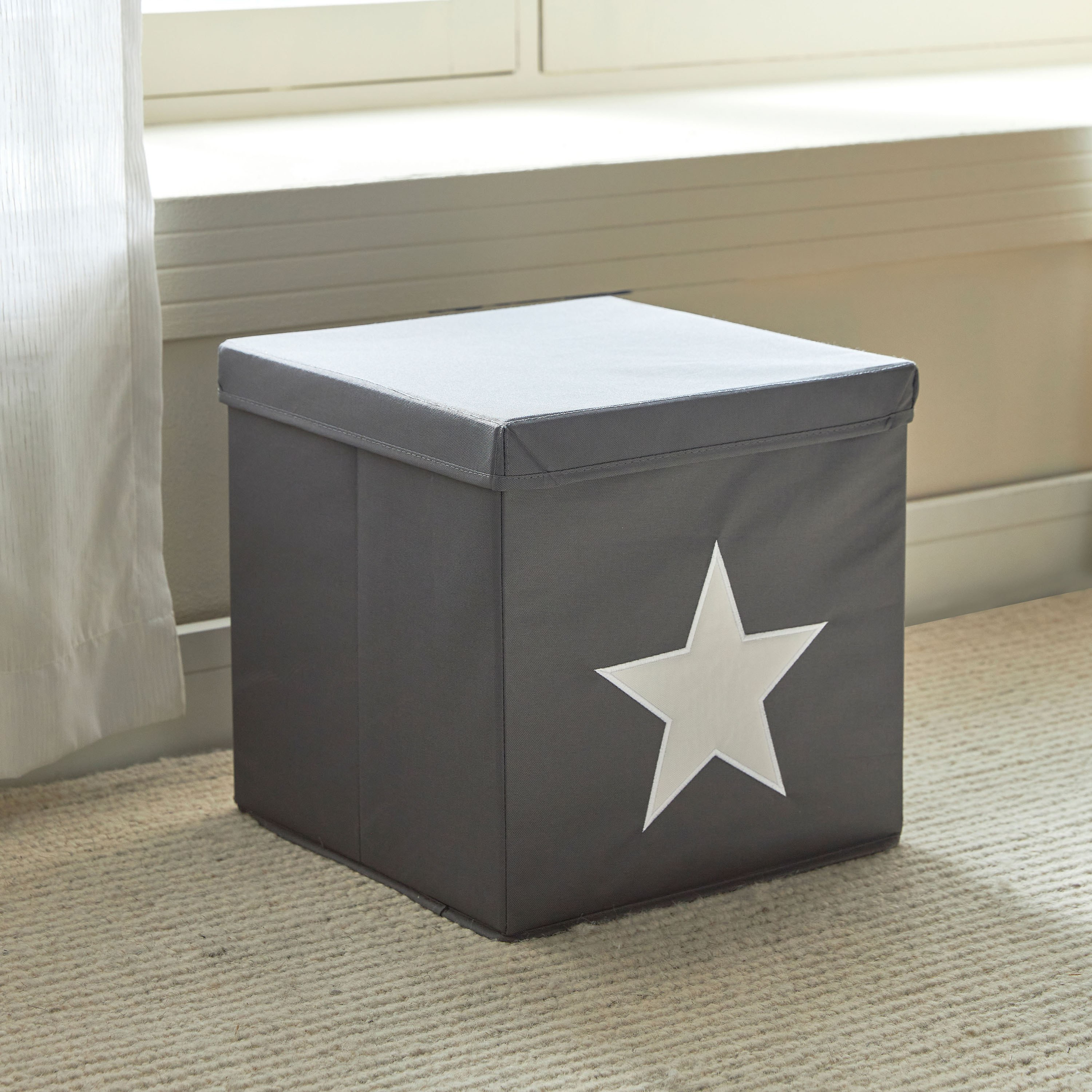 Grey star hot sale toy box