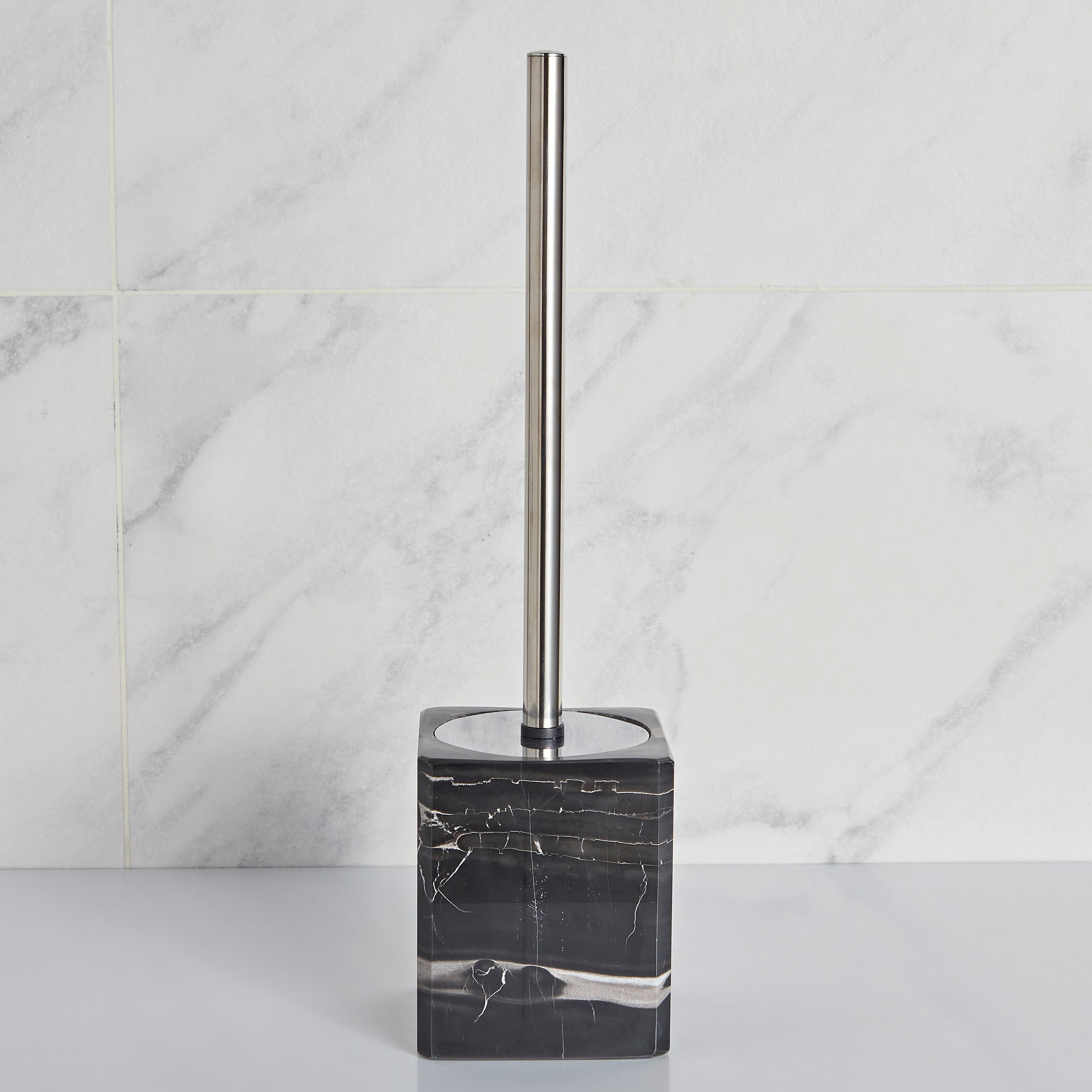 Silver Dragon Toilet Brush Holder
