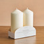 Essentials 2-Piece Unscented Pillar Candle Set - 45 h-household-homefragrance-candles-image-1