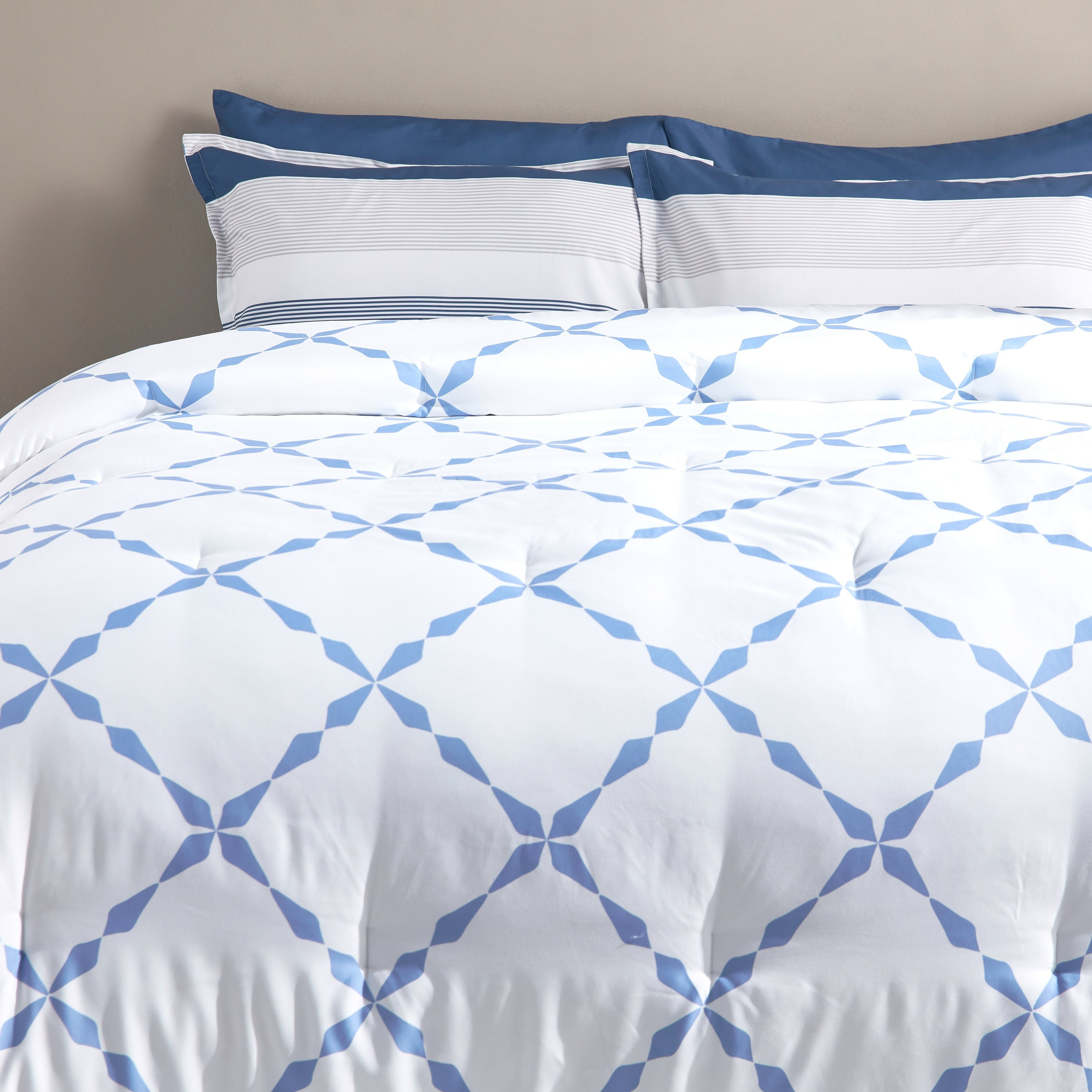 Emmy Geometric Print 6-Piece Full Reversible Comforter and Sheet Set - 160x240 cm-household-bedding-comfortersandbedspreads-bedinabag-image-2
