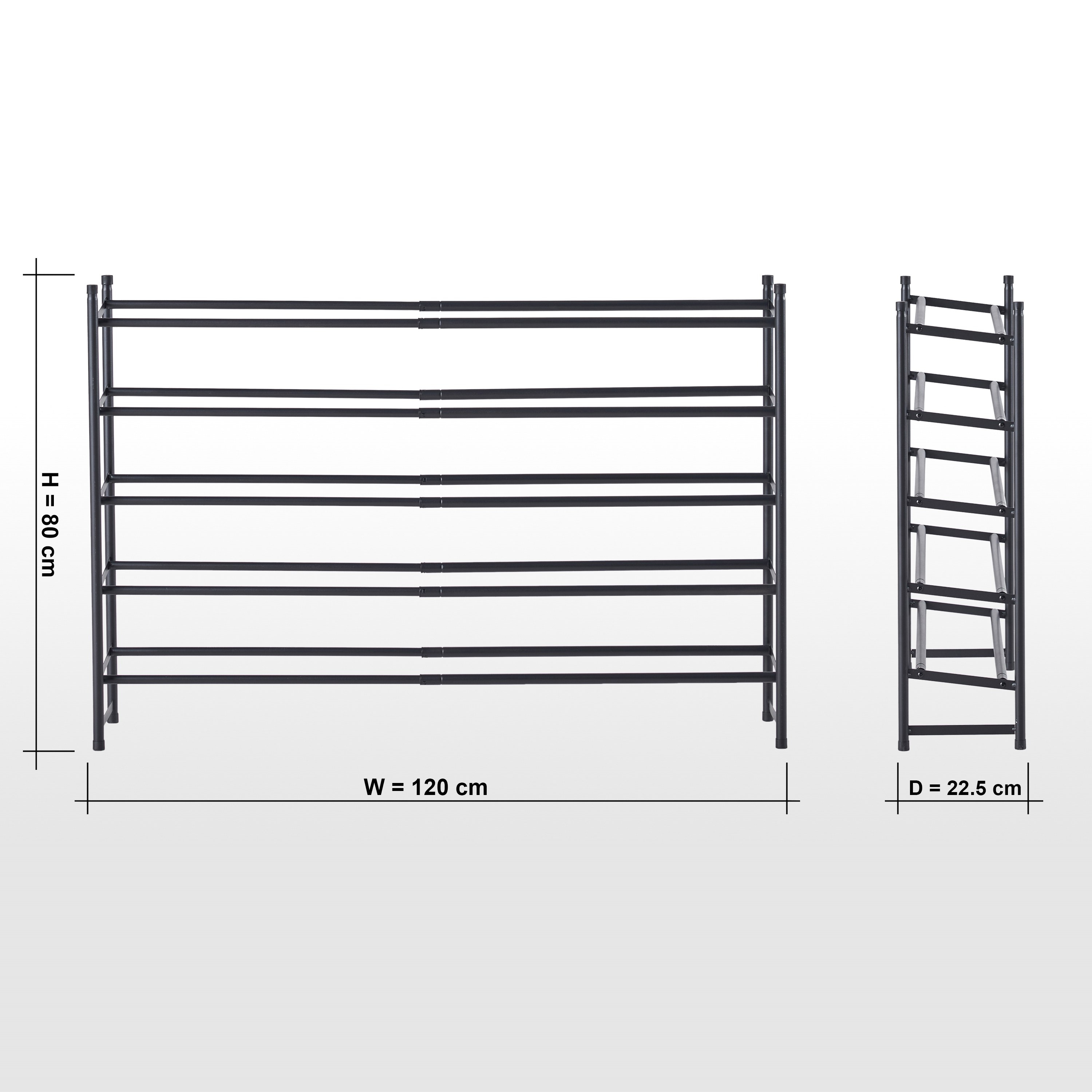 5 tier extendable shoe rack sale