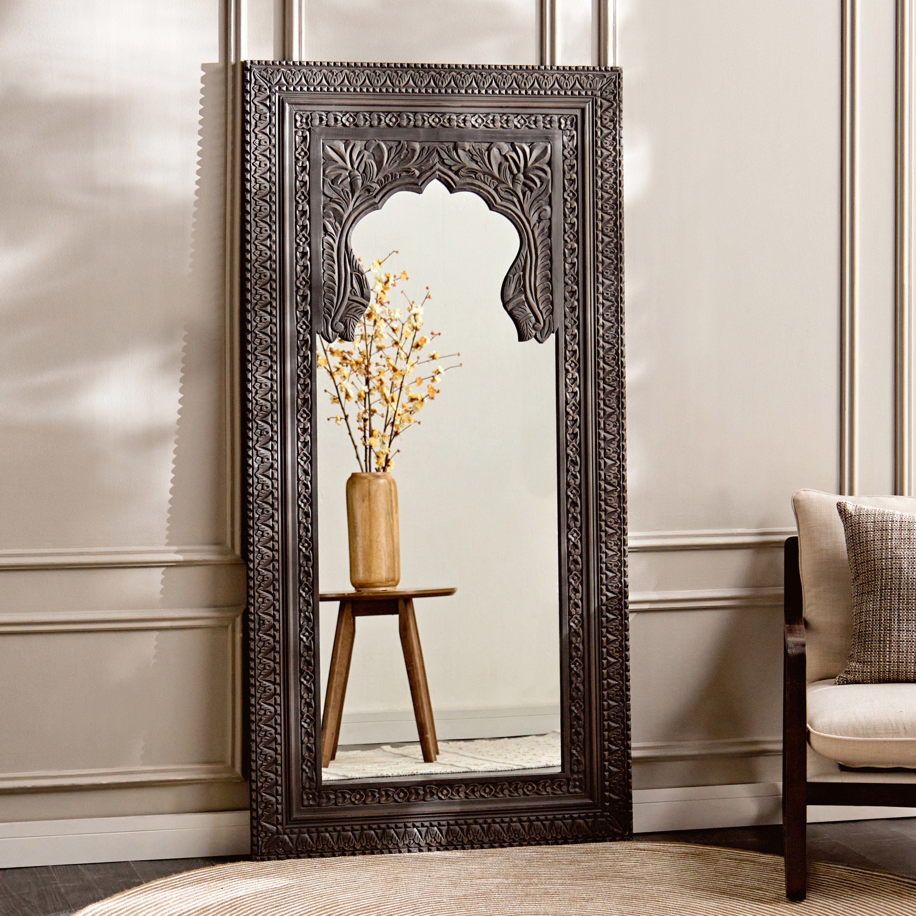مرآة تُسند على الحائط - مليكة - 90x180 سم-household-walldecorandmirrors-mirrors-floormirrors-image-1