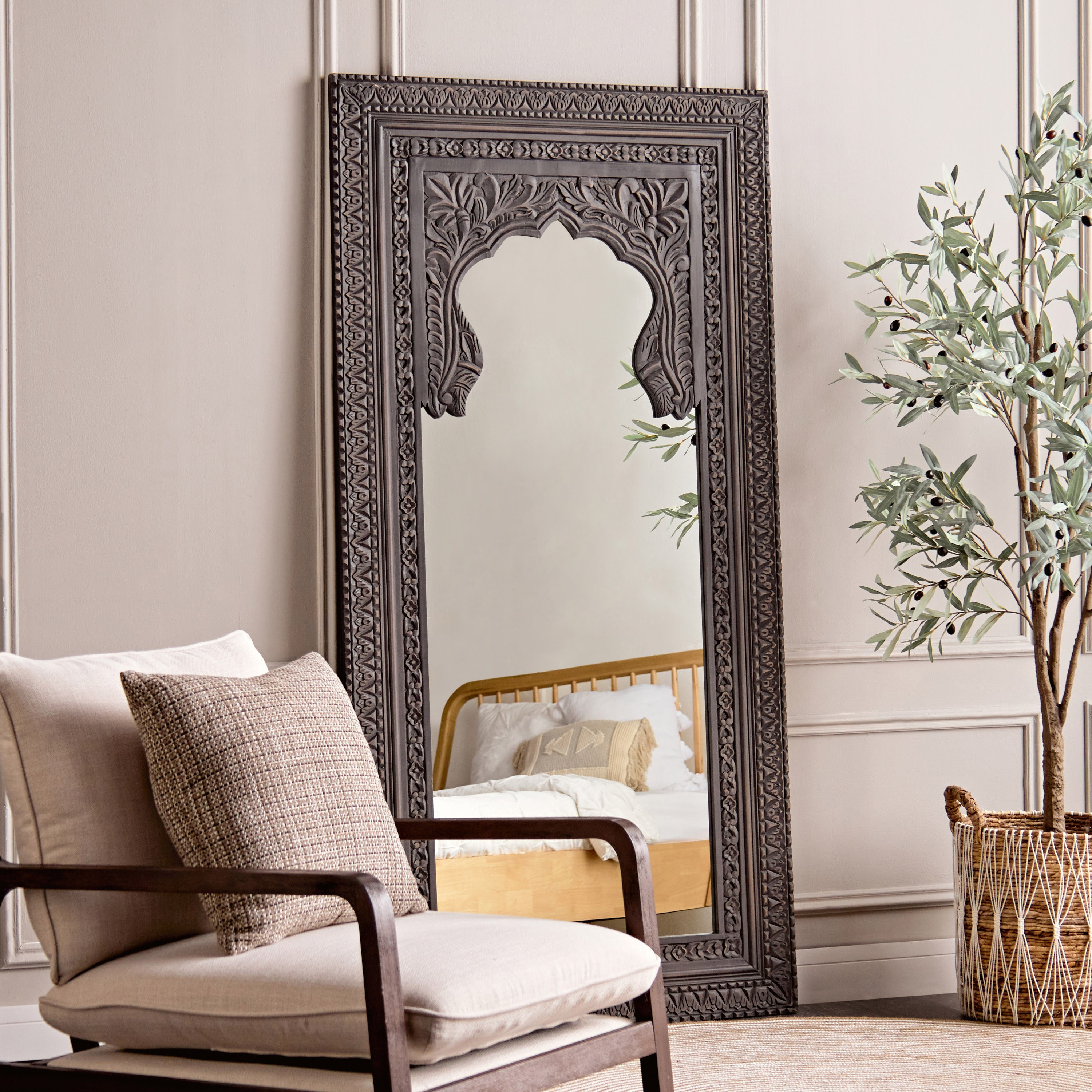 مرآة تُسند على الحائط - مليكة - 90x180 سم-household-walldecorandmirrors-mirrors-floormirrors-image-4