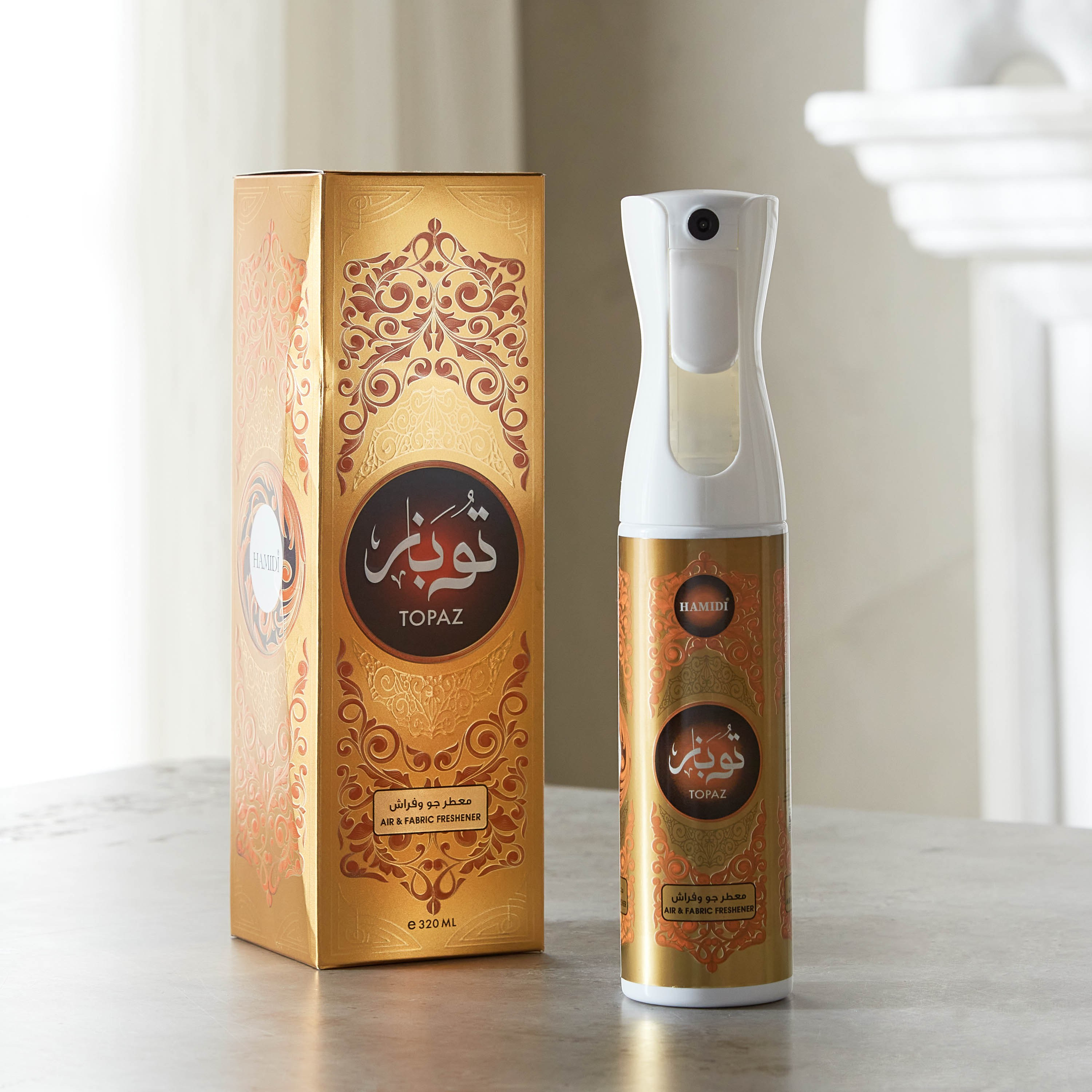Hamidi Topaz Home and Fabric Spray - 320 ml-household-homefragrance-homesprays-image-1