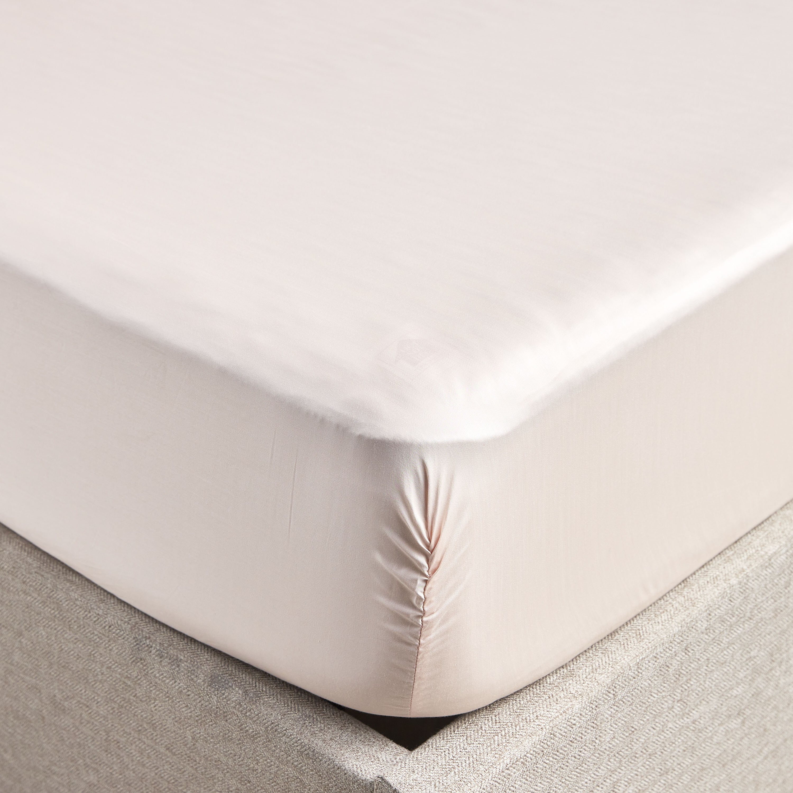 Sterla Tencel Sateen 500 Thread Count King Fitted Sheet - 180x205 cm-household-bedding-sheetsandpillowcases-fittedsheets-image-1