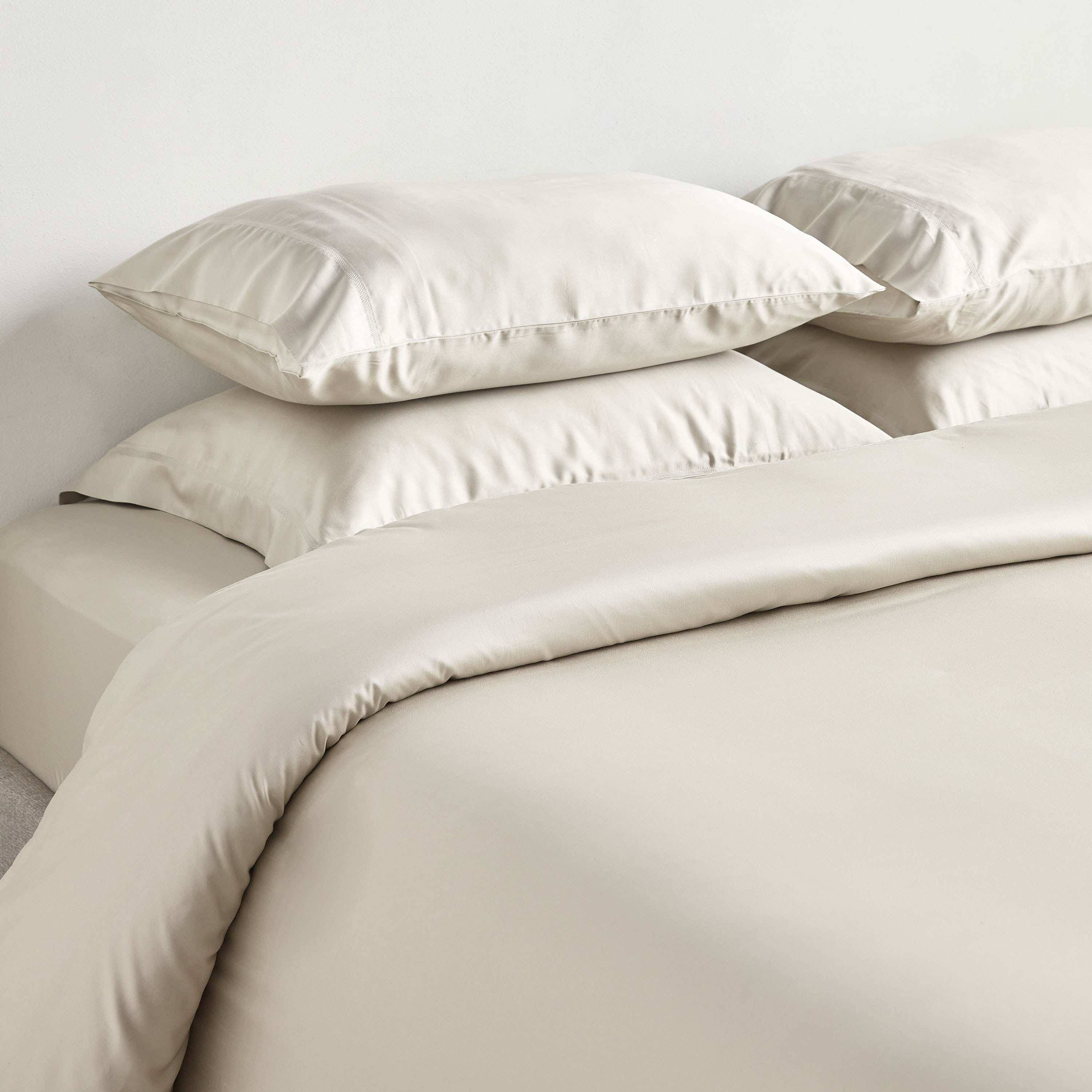 Sterla Tencel Sateen 500 Thread Count King Fitted Sheet - 180x205 cm-household-bedding-sheetsandpillowcases-fittedsheets-image-4