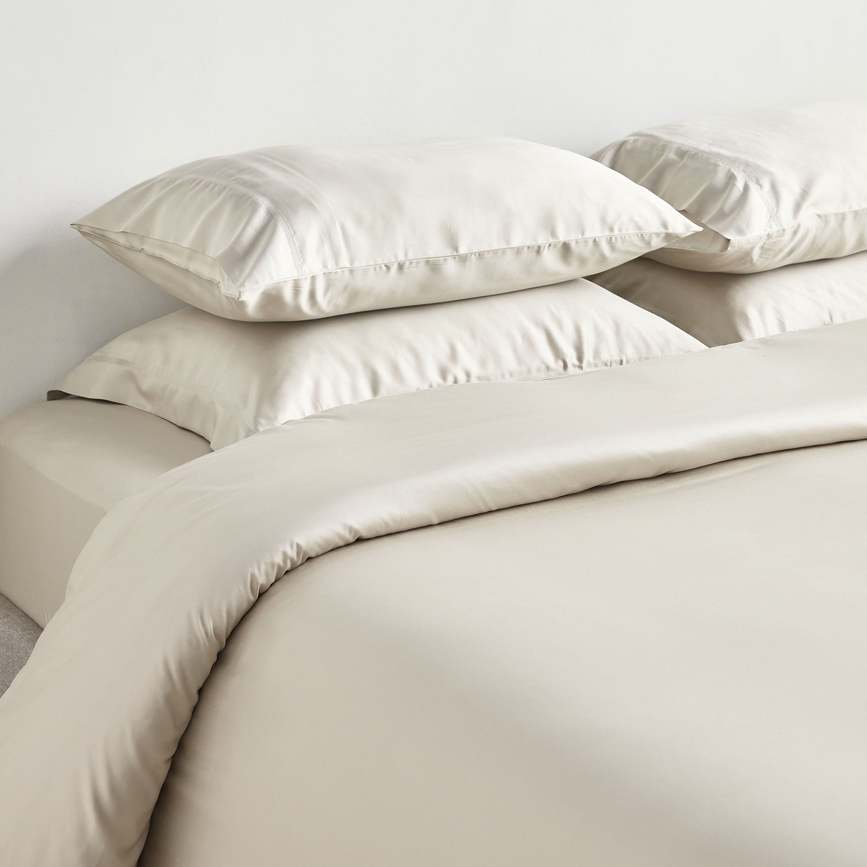 Sterla Tencel Sateen 500 Thread Count Queen Fitted Sheet - 160x200 cm-household-bedding-sheetsandpillowcases-fittedsheets-image-4
