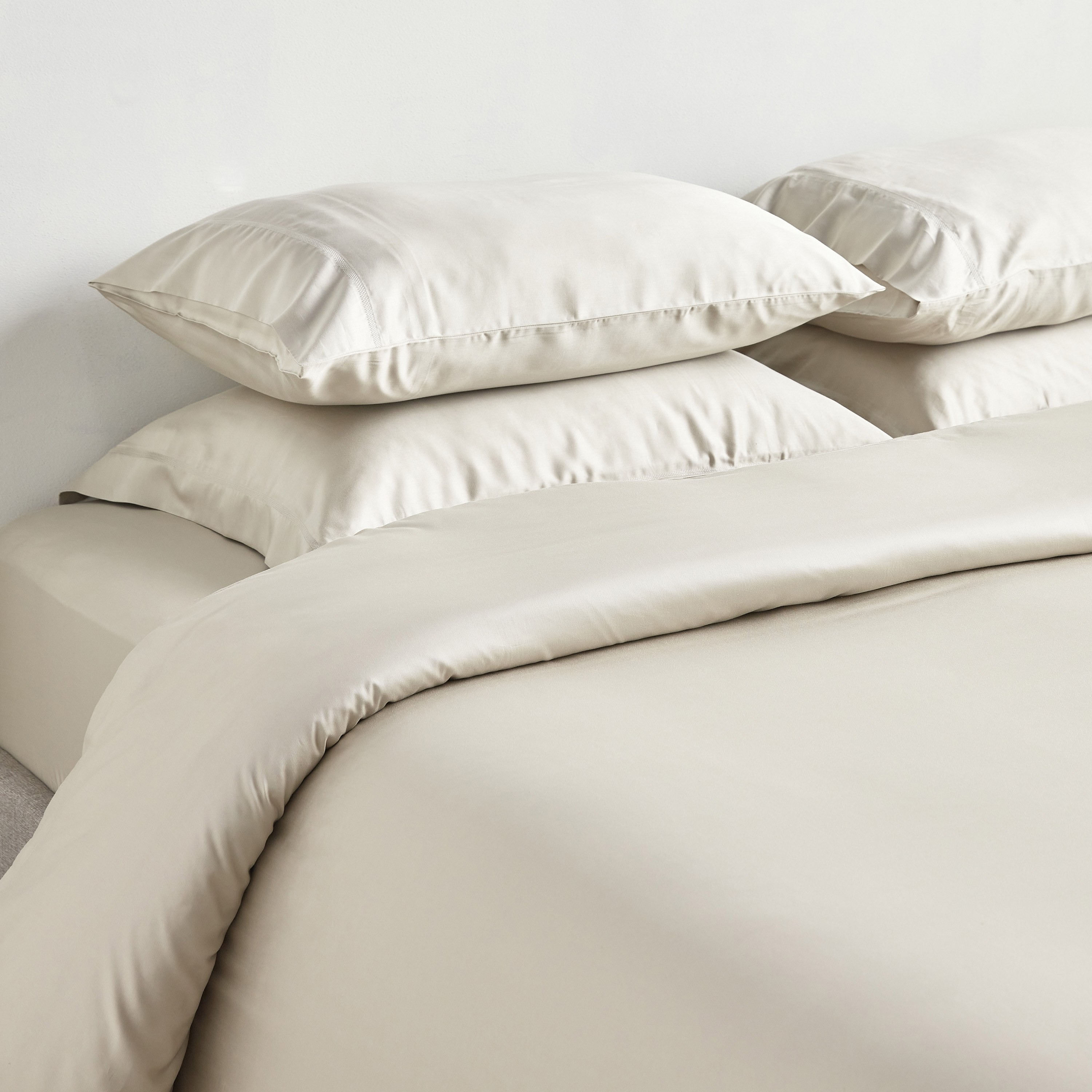 Sterla Tencel Sateen 500 Thread Count Super King Fitted Sheet - 200x205 cm-household-bedding-sheetsandpillowcases-fittedsheets-image-4