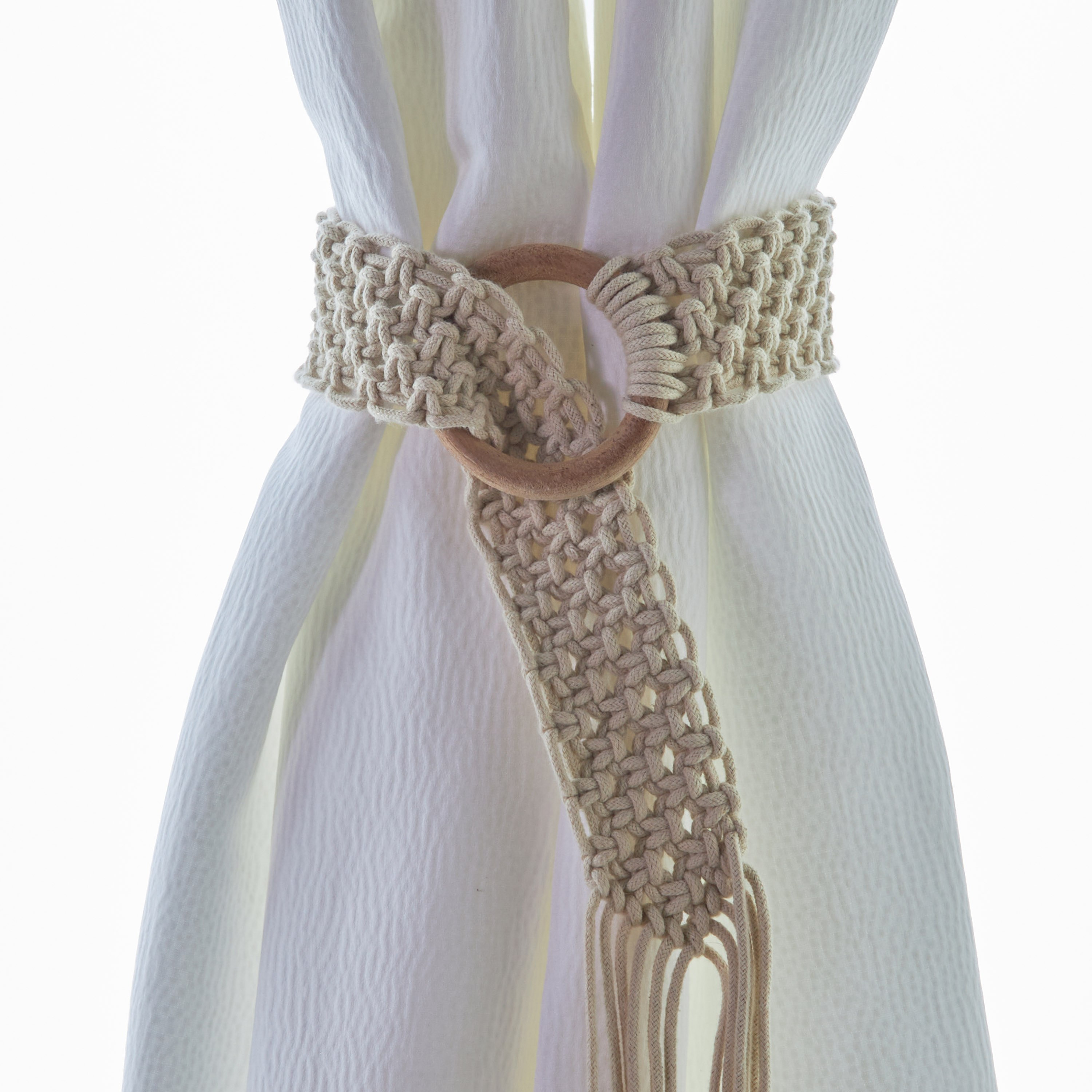 Belt with Ring Curtain Tieback - 61 cm-household-windows-curtainrodsandaccessories-windowaccessories-image-2