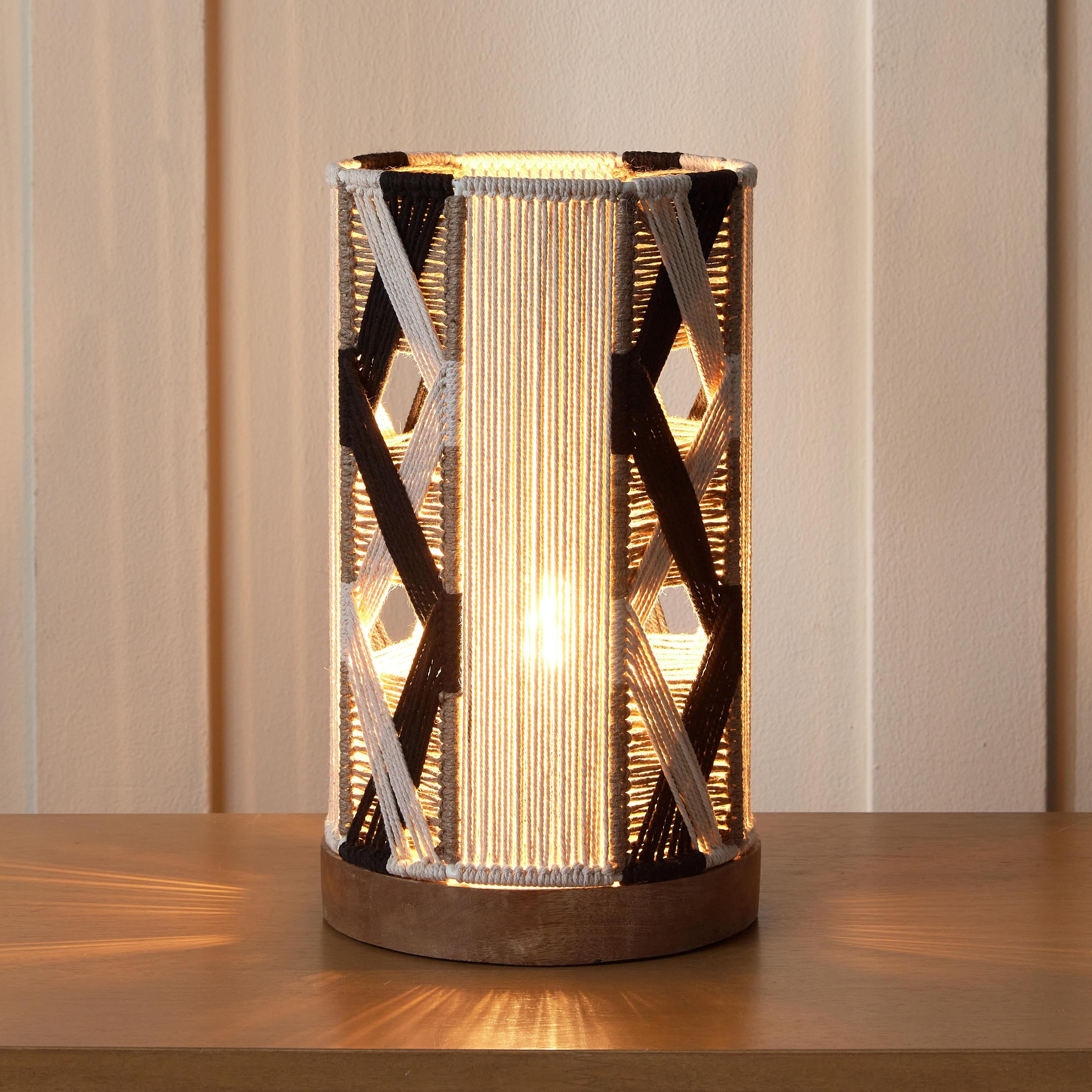 Jute table deals lamp