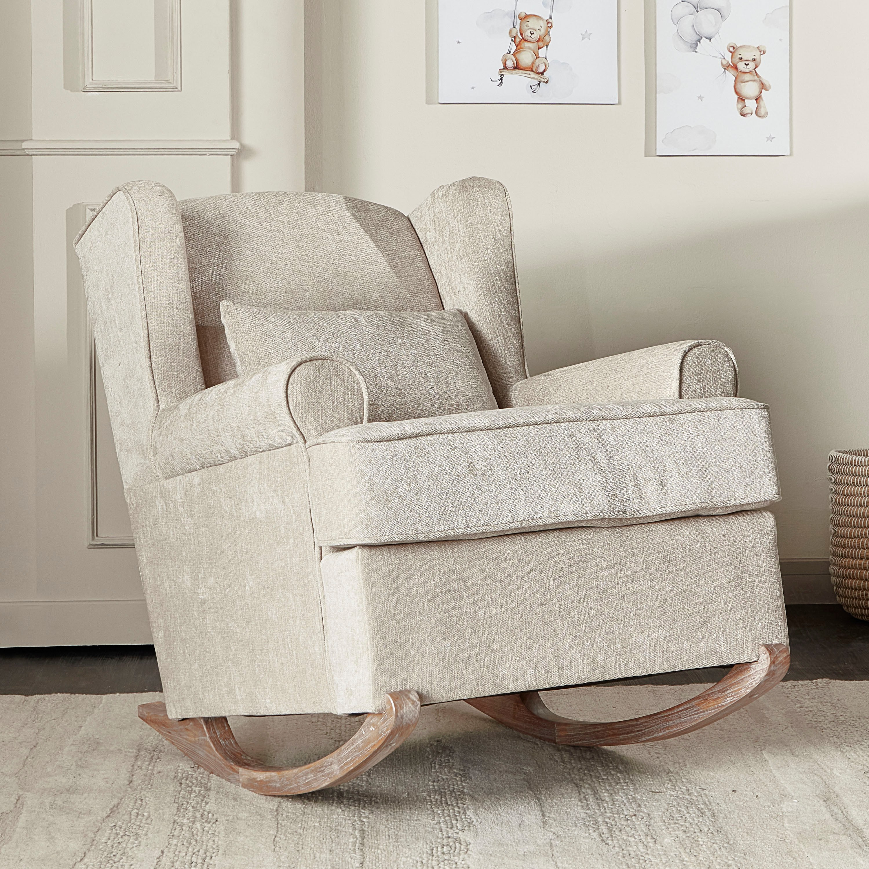 Shop Campbell Fabric Rocking Chair Online Home Centre UAE