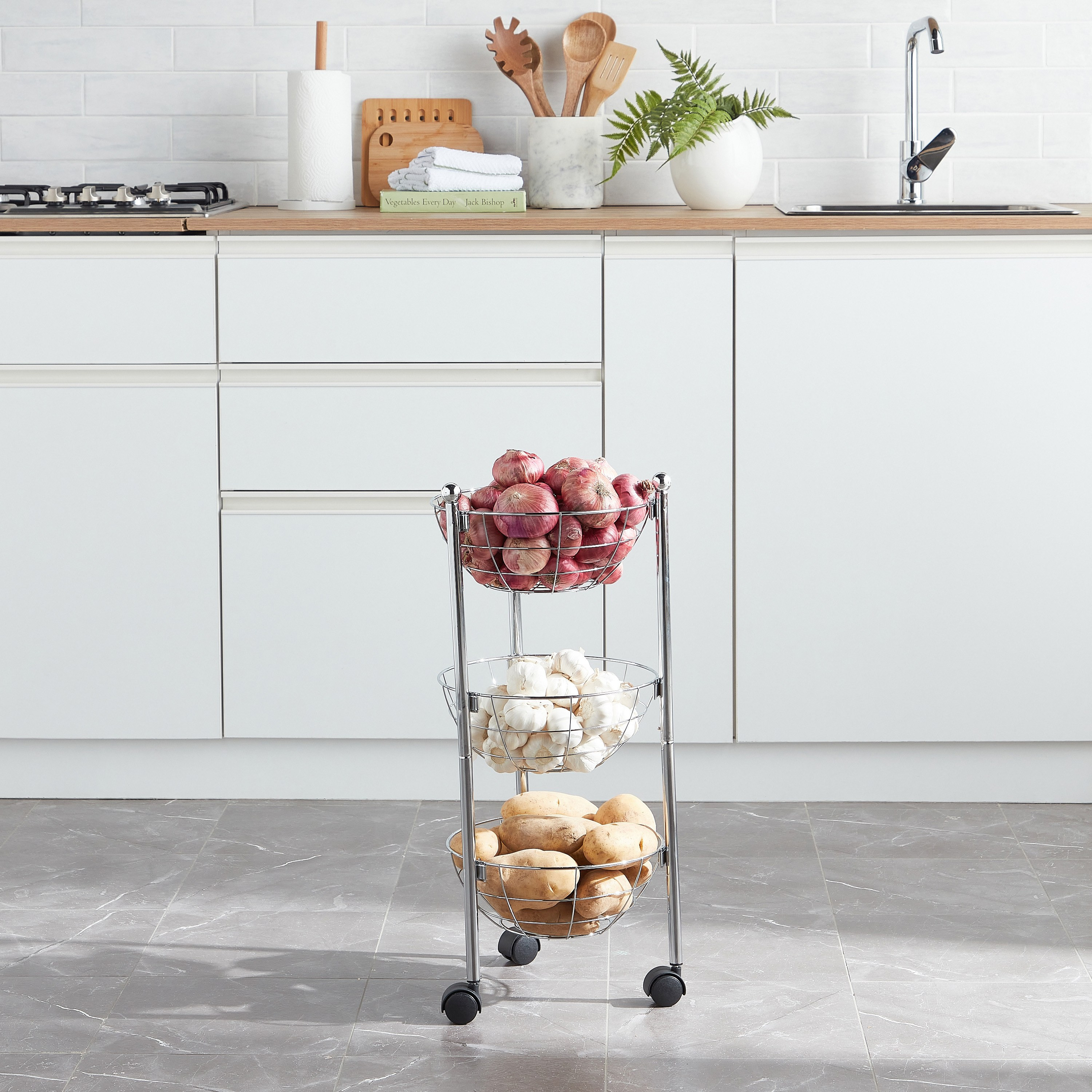 Filo 3-Tier Kitchen Trolley-household-kitchen-kitchenorganising-kitchentrolleys-image-5