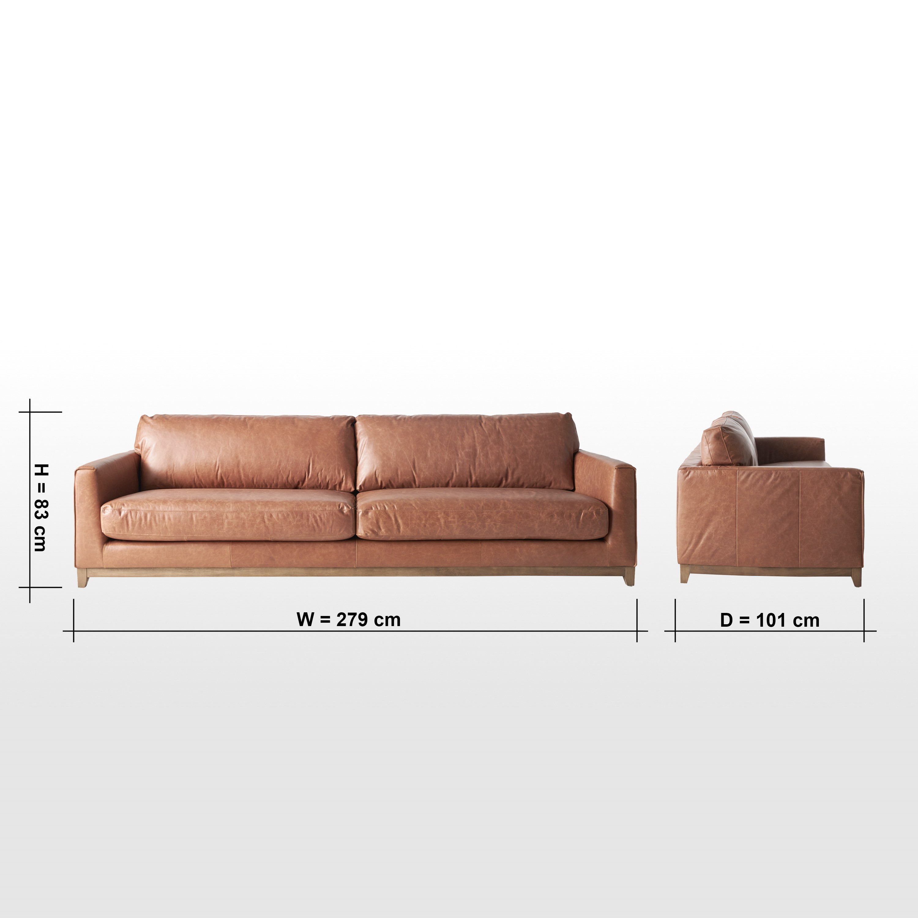 Chelby deals leather sofa