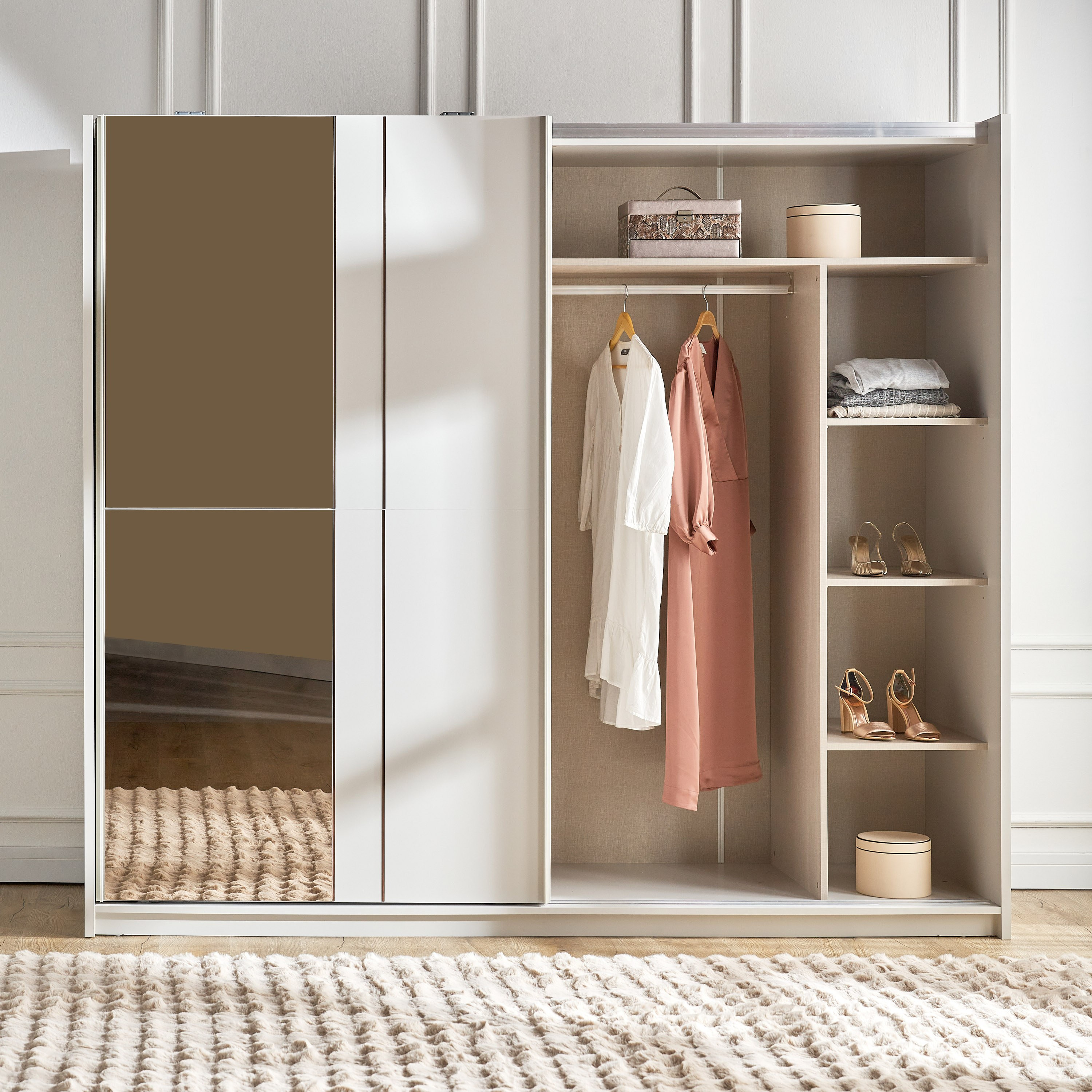 2 sliding store wardrobe doors