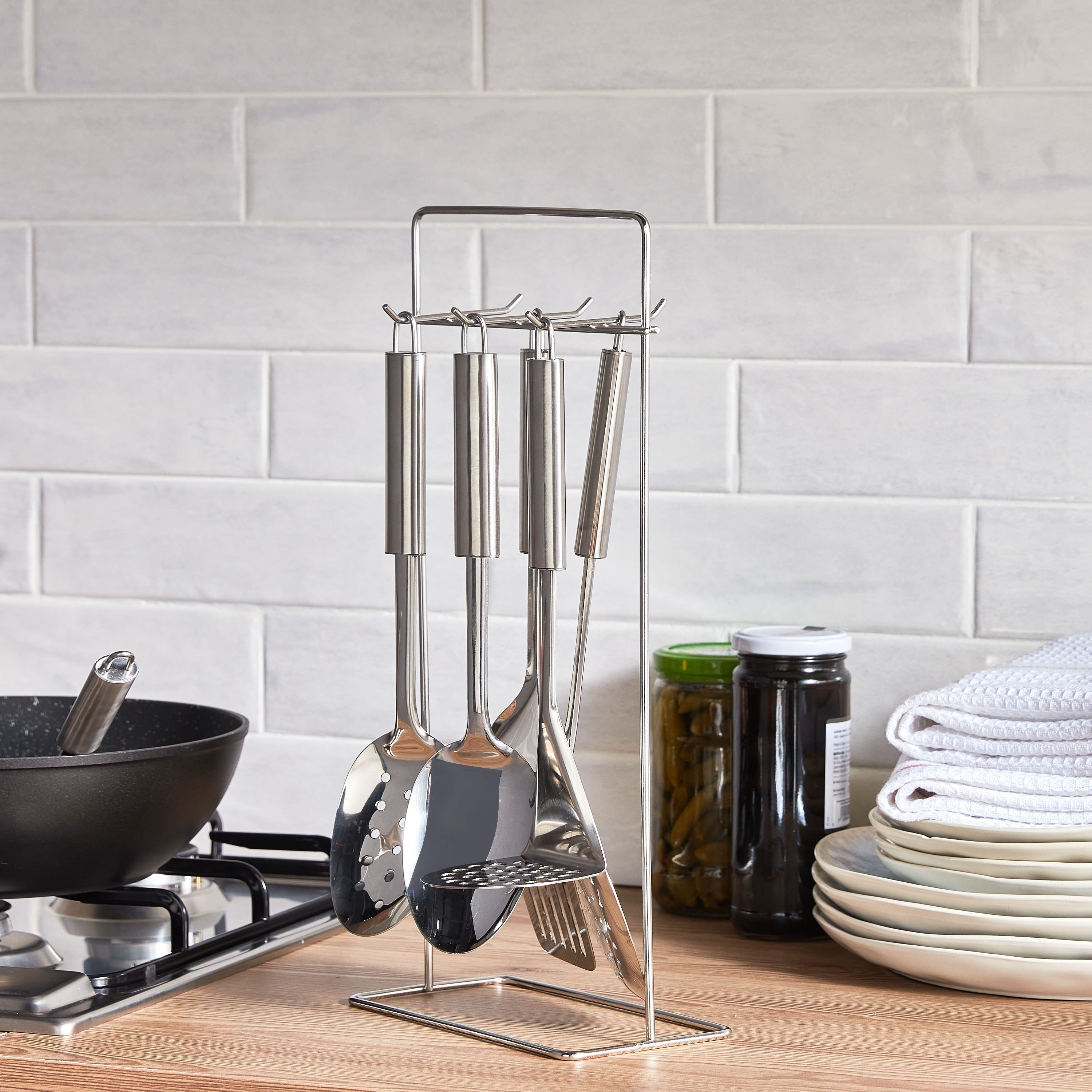 Vedo 7-Piece Kitchen Tool Set with Stand-household-kitchen-kitchentoolsandutensils-cookingutensils-image-4