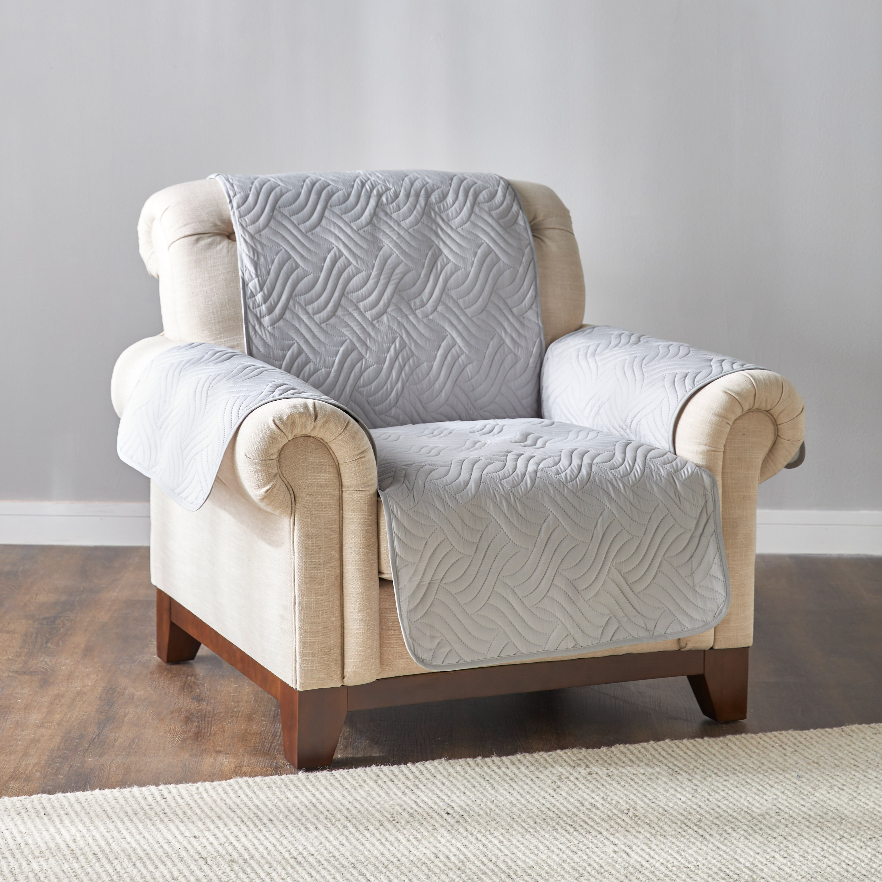 Essential Wave 1-Seater Sofa Cover - 165x179 cm-household-cushionsandthrows-seatcovers-image-1