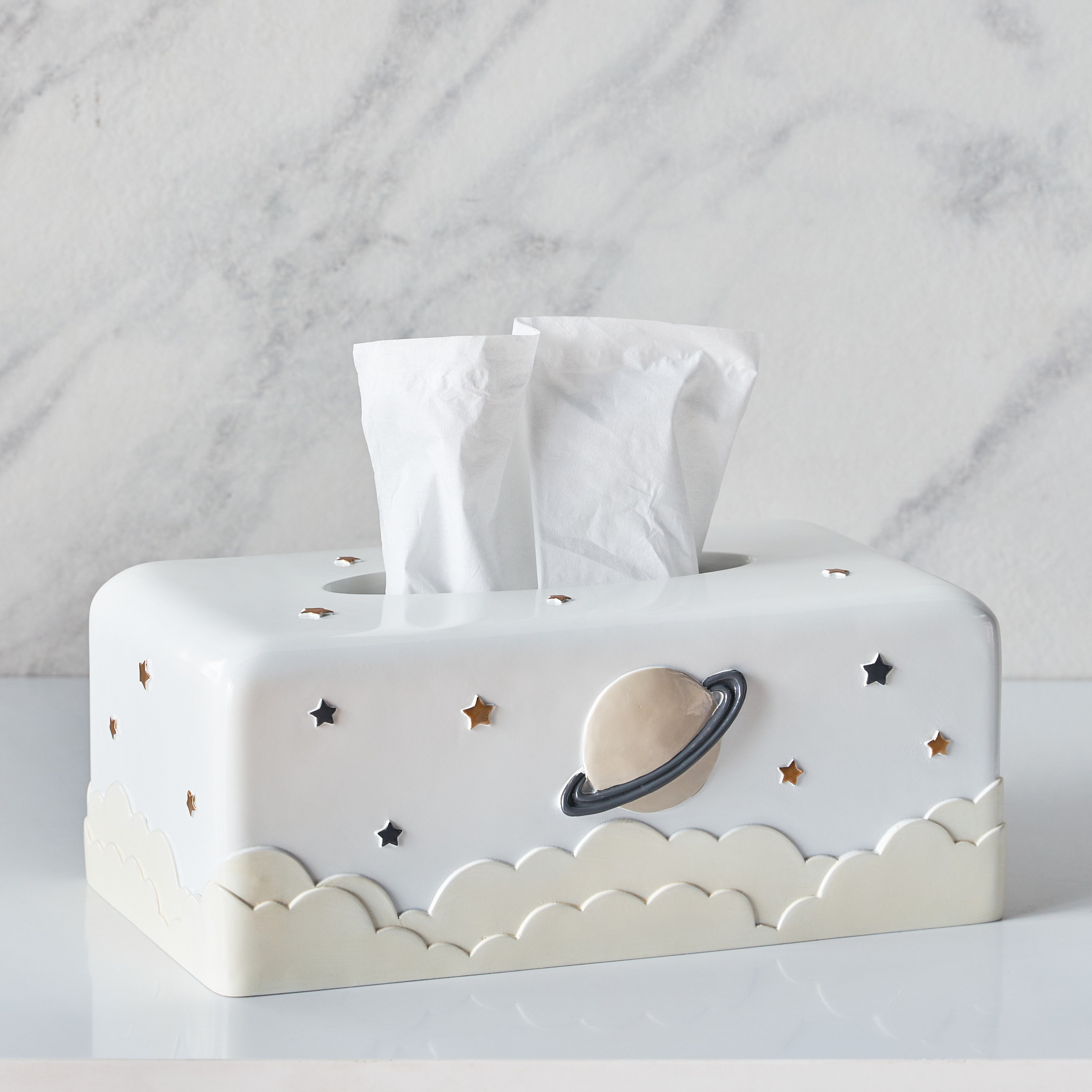 Cloudy To The Moon Tissue Holder