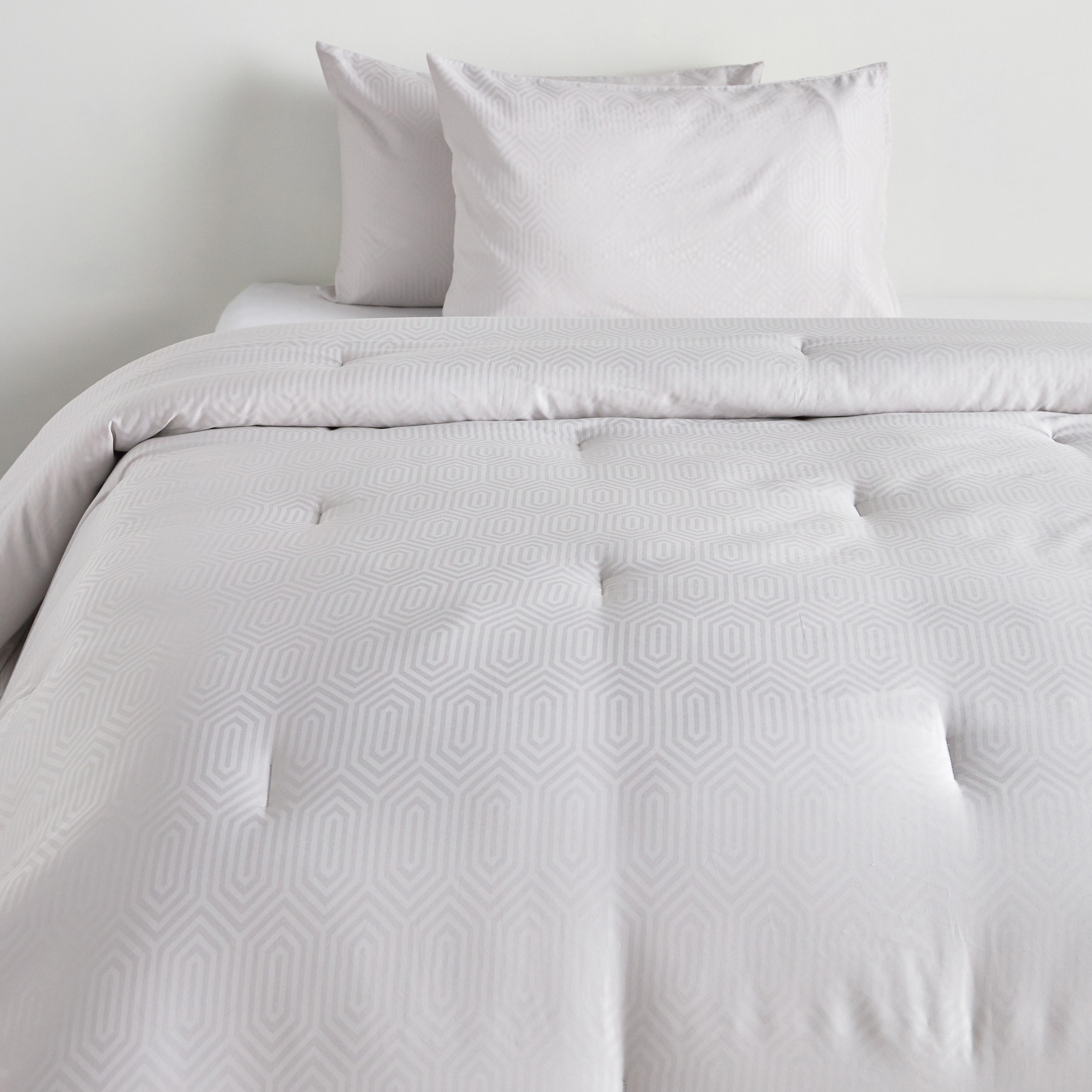 Amour Egyptian Cotton Sateen 300 Thread Count 3-Piece Queen Comforter Set - 200x240 cm-household-bedding-comfortersandbedspreads-comforters-image-2