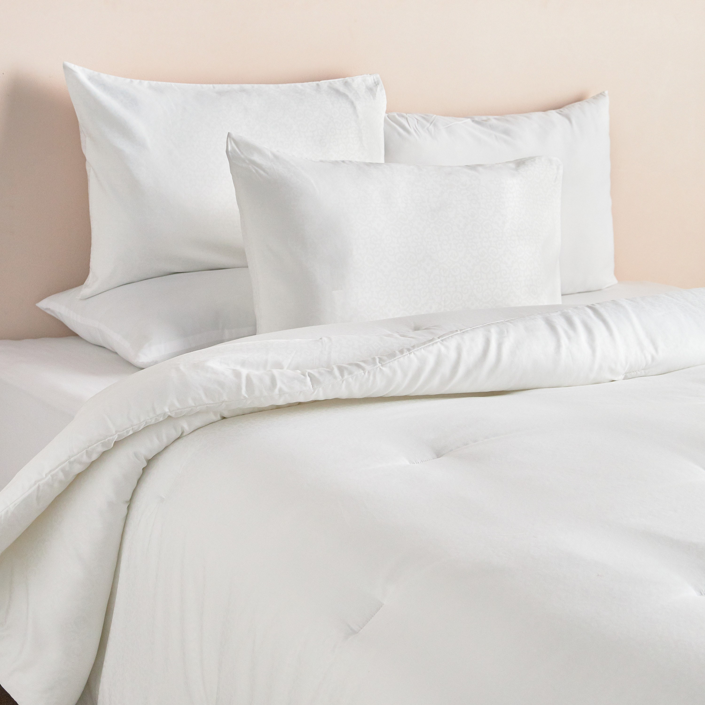 Housse De Couette Queen 1872 - Coton Égyptien 700 Fils - Beige - Taille Queen