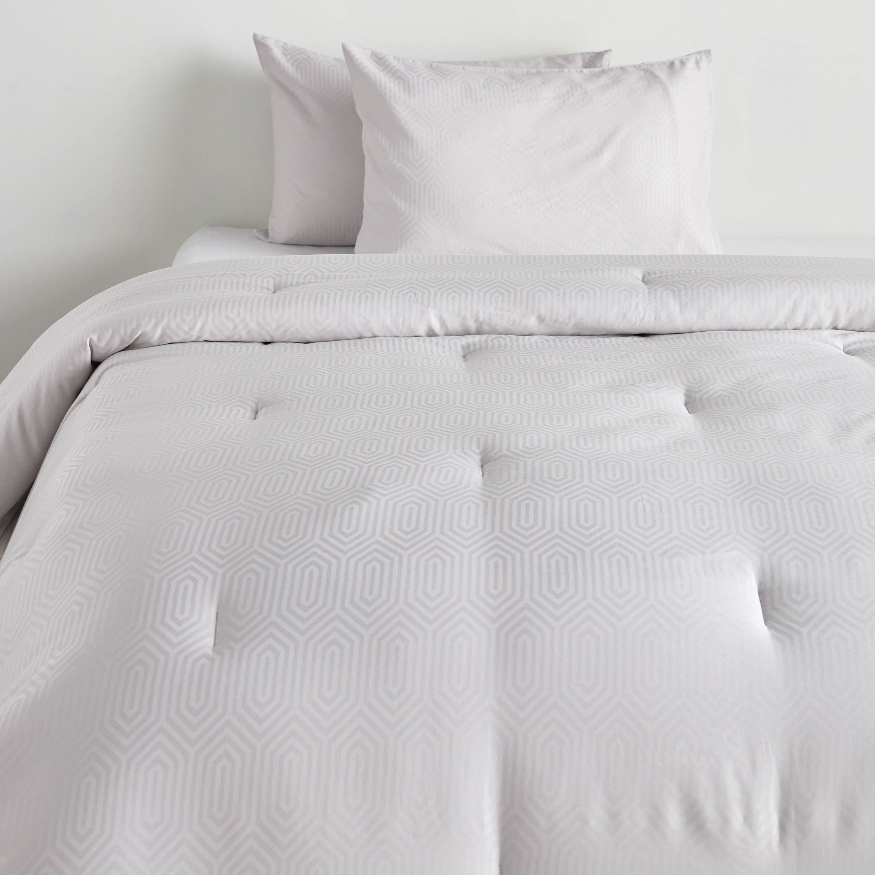 Amour Egyptian Cotton Sateen 300 Thread Count 3-Piece Super King Comforter Set - 250x260 cm-household-bedding-comfortersandbedspreads-comforters-image-2