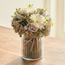 Mixed Chrysanthemum Flowers with Glass Pot - 17 cm-household-gardenandoutdoor-artificialflowersandplants-flowers-image-1