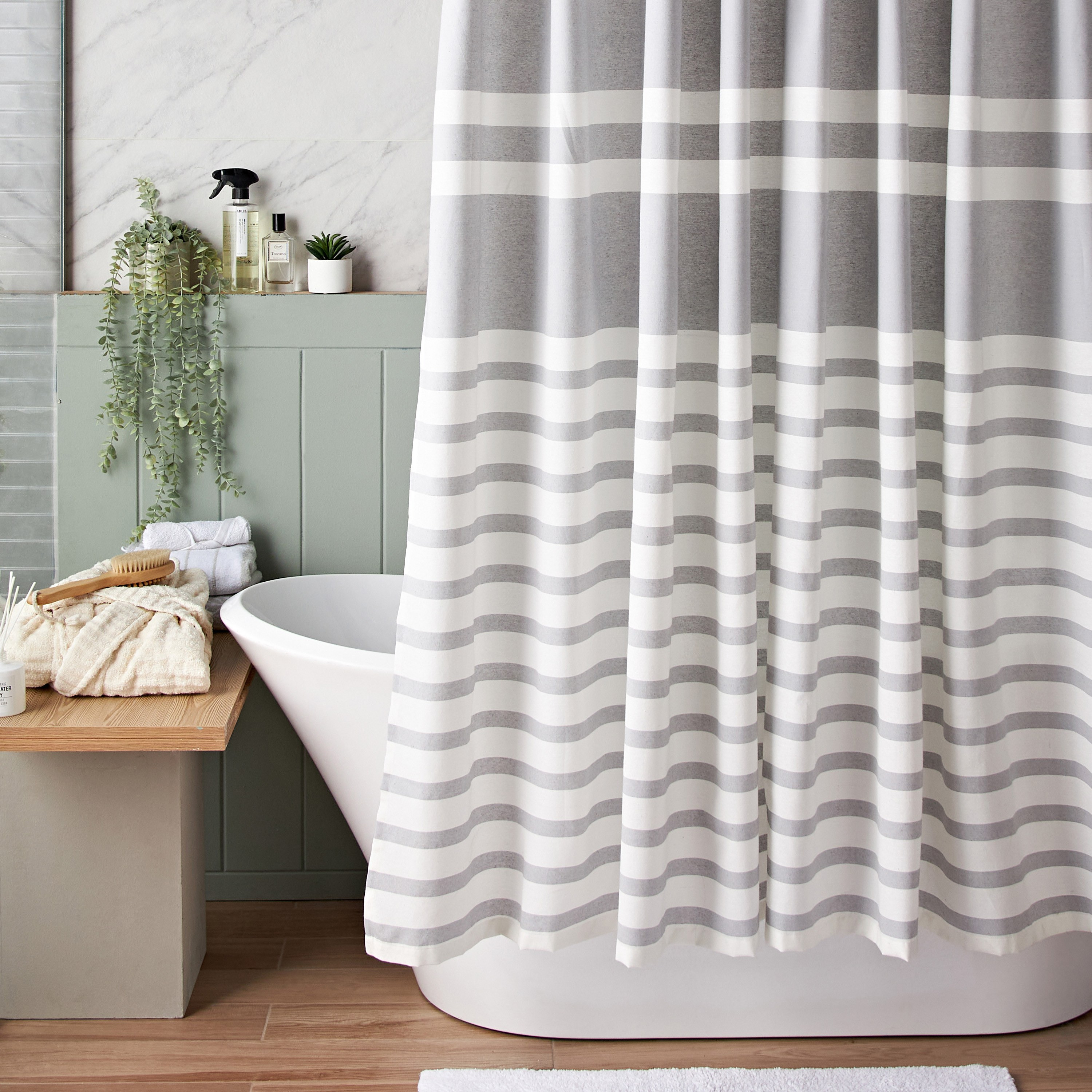 Geo Shower Curtain - 240x180 cm-household-bathandlaundry-shower-showercurtainandliners-image-4