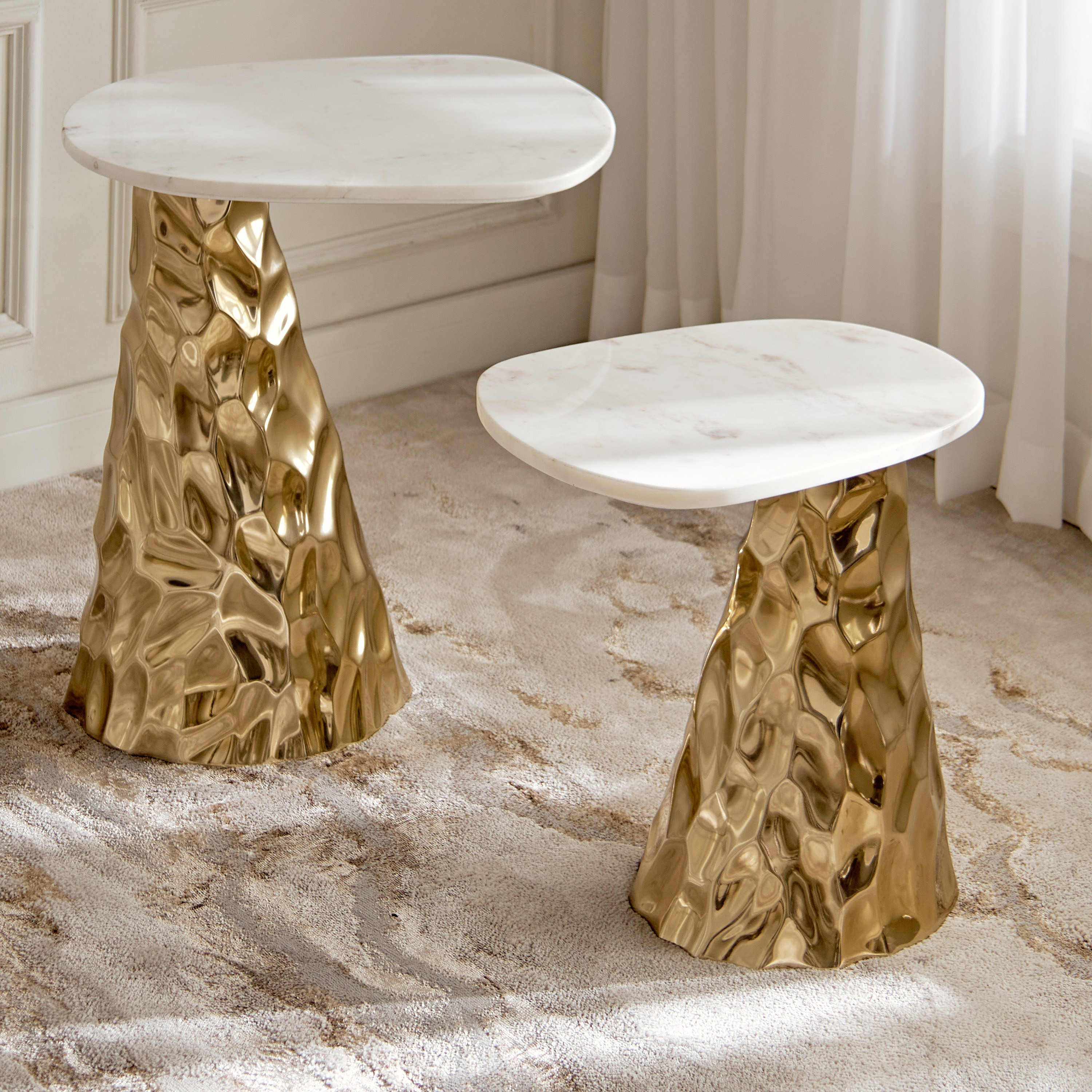 Martha Marble Top Nesting Tables Set of 2