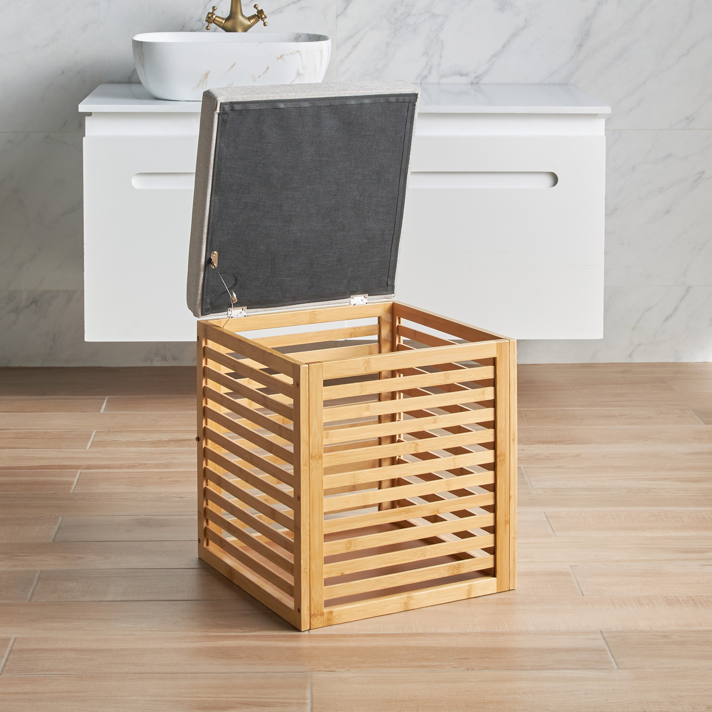 Aaron Bamboo Storage Stool-household-storage-storagesolutions-storageboxesandbaskets-image-2