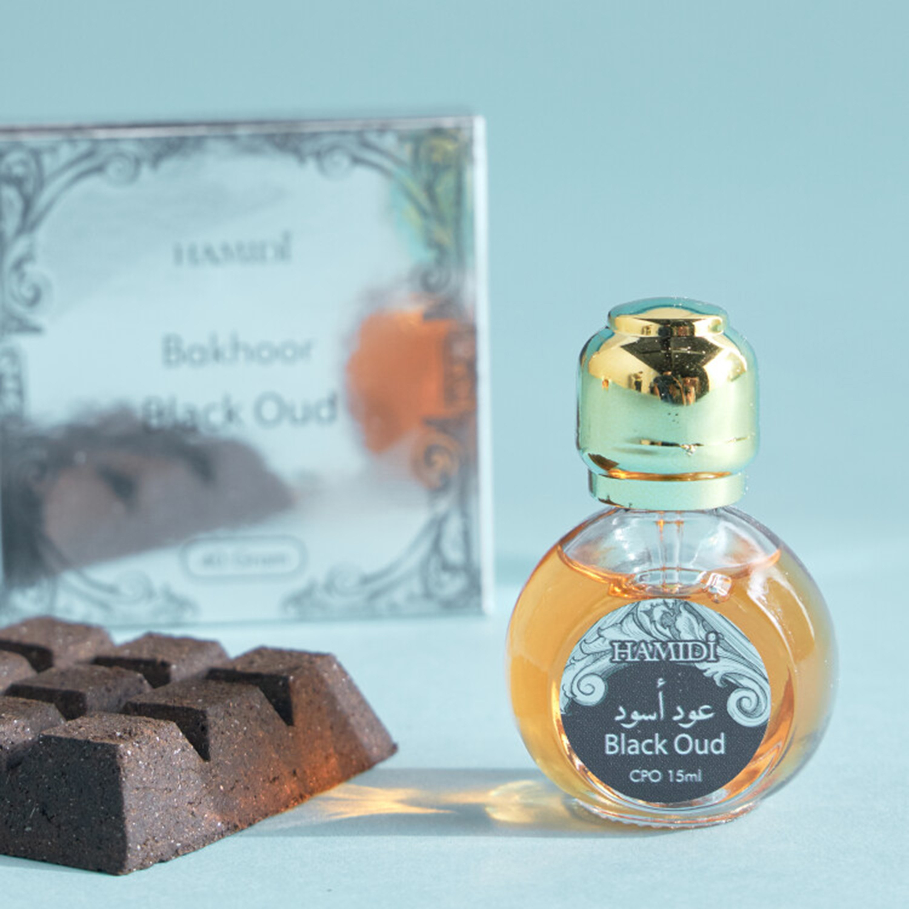 Shop Hamidi Black Oud Bakhoor and Oil Gift Set Online