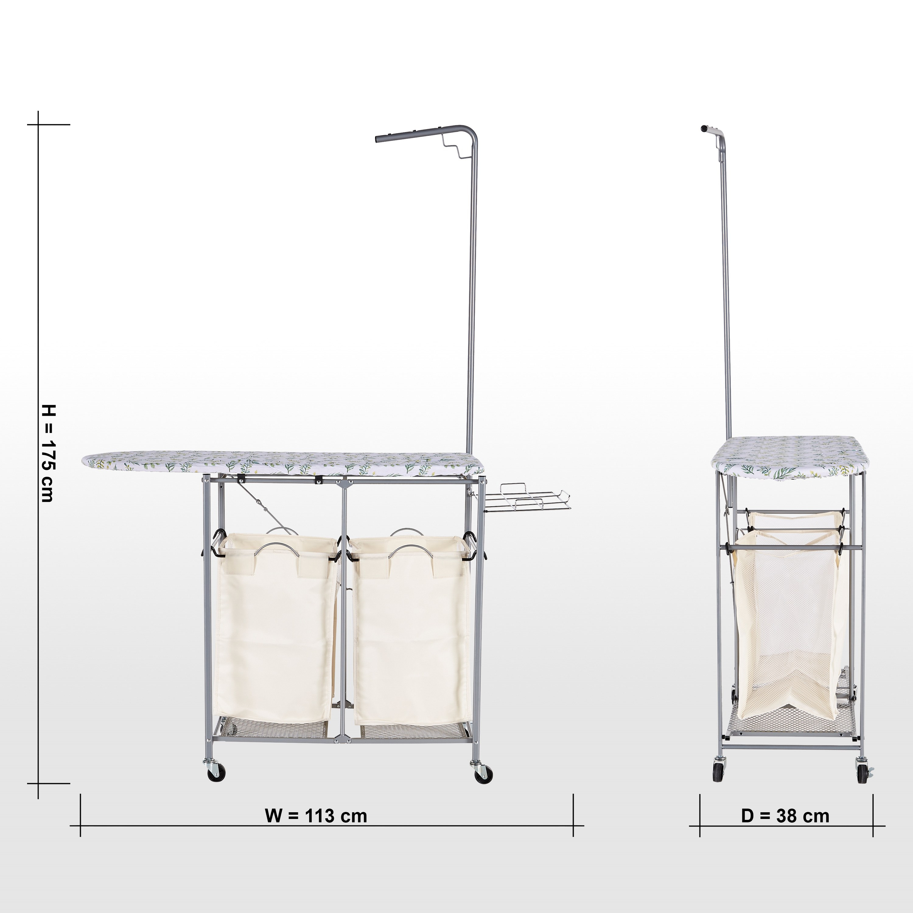 Niles Folding Laundry Centre - 130x38x175 cm-household-bathandlaundry-laundrysolutions-ironingboards-image-8