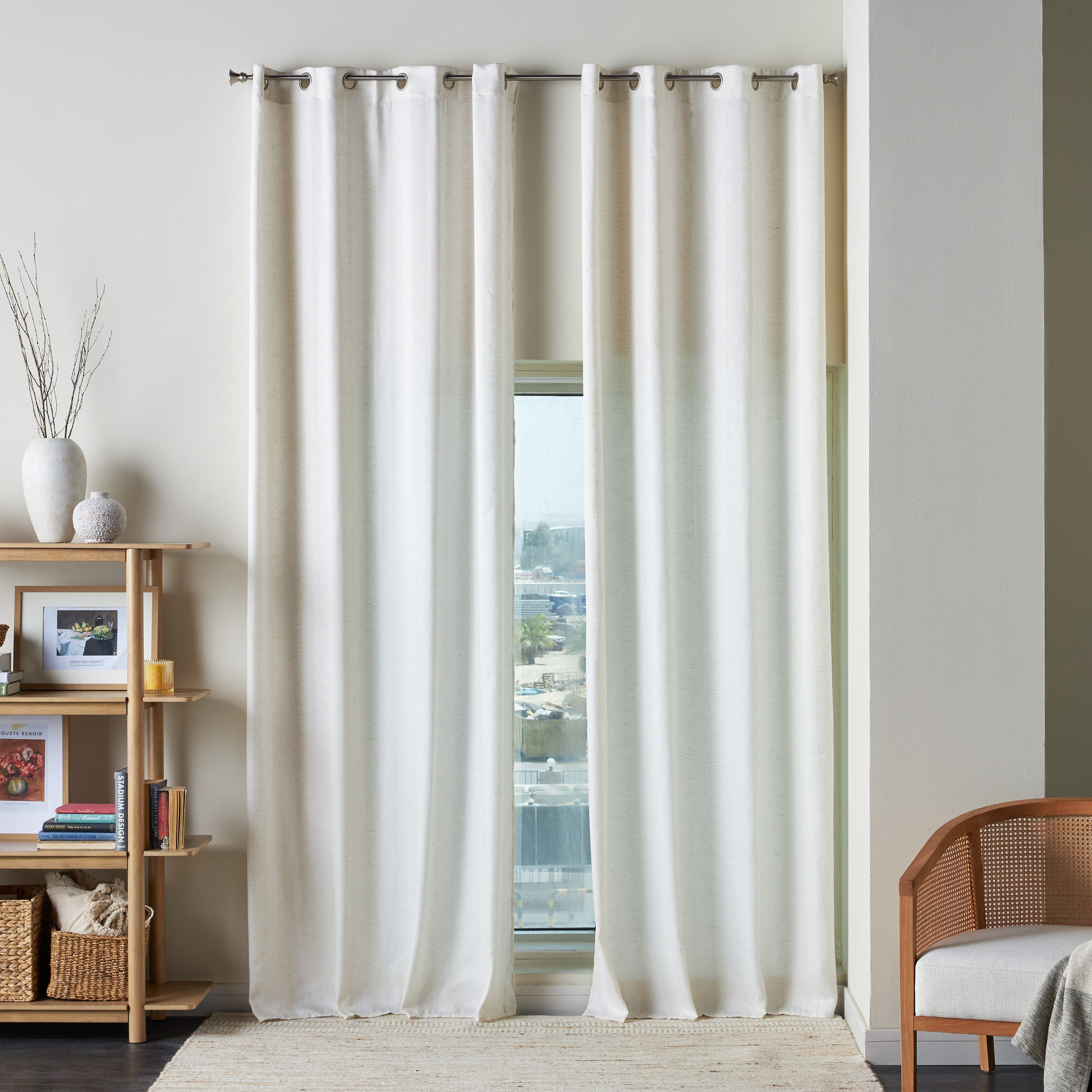 طقم ستائر قطعتين - ليان - 140x300 سم-household-windows-curtains-image-1