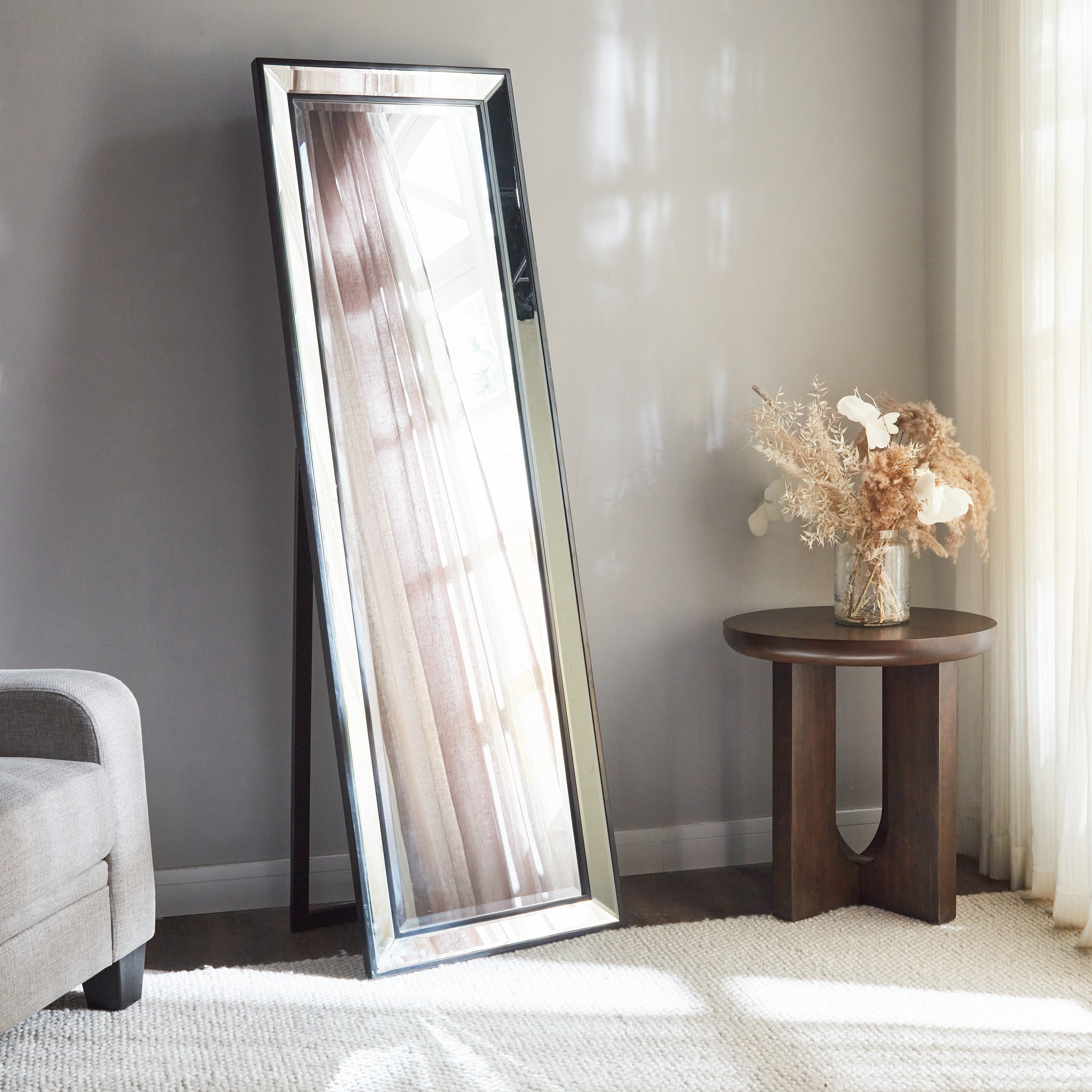 Bevelled deals floor mirror