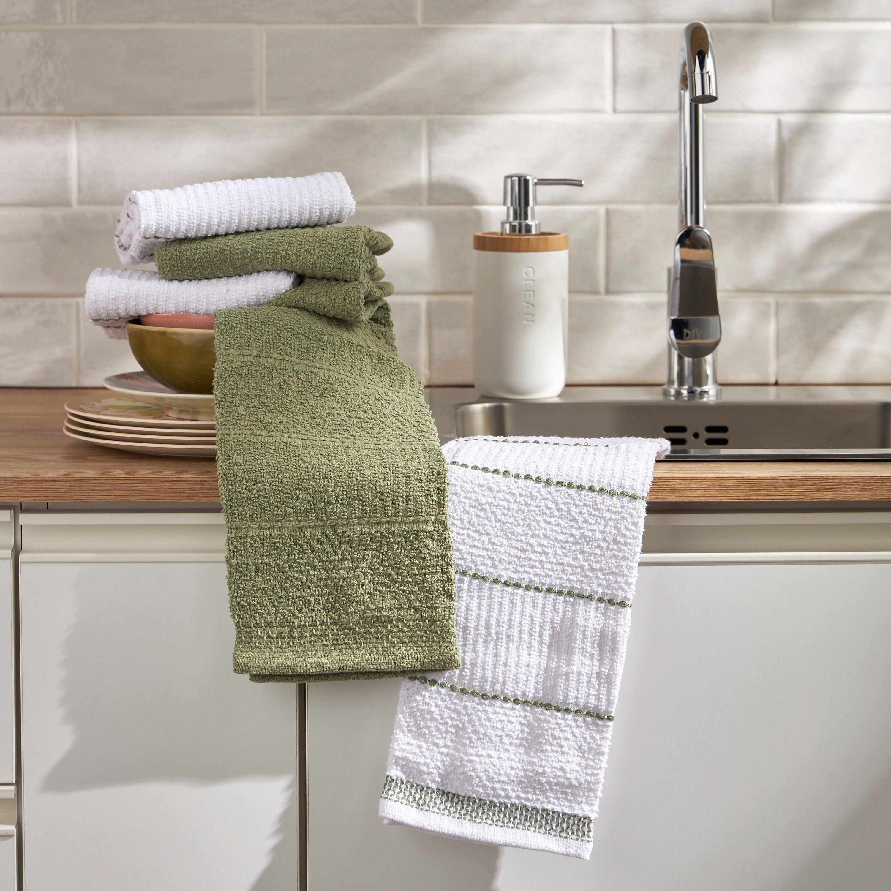 طقم مناشف مطبخ 5 قطع - كايدن - 45x60 سم-household-kitchen-kitchenlinen-kitchentowelsandlinen-image-1