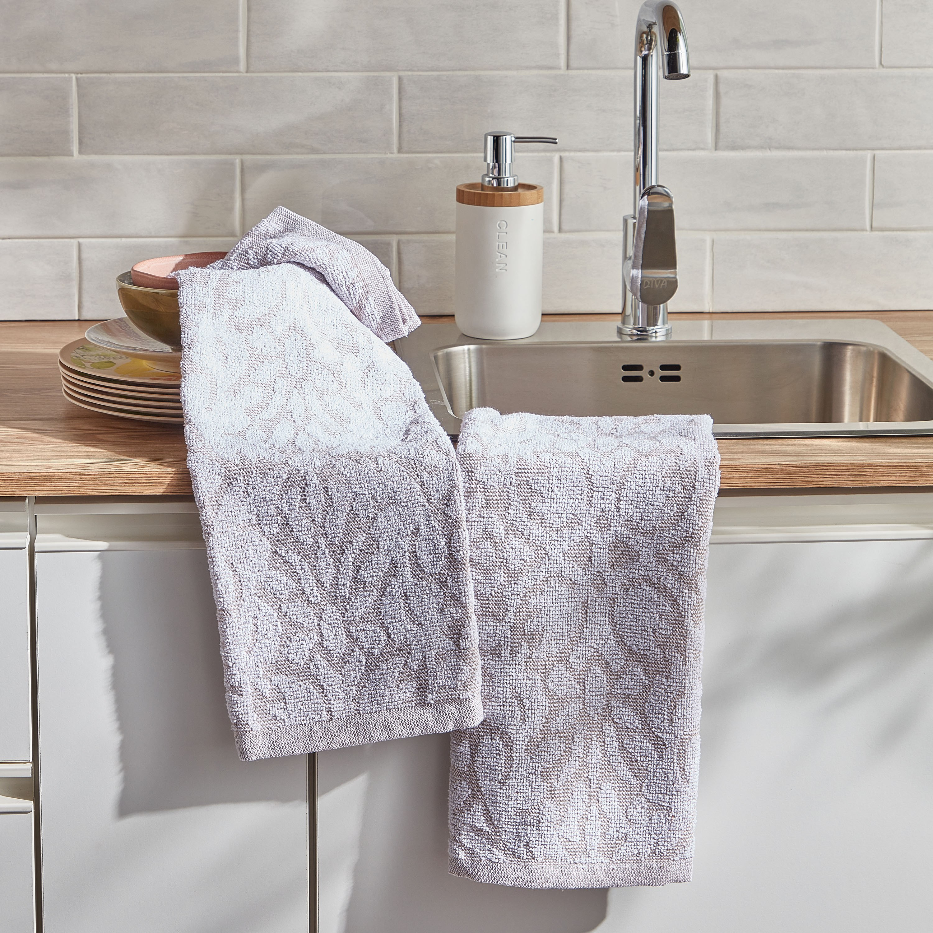 Leah 2-Piece Kitchen Towel Set - 50x70 cm