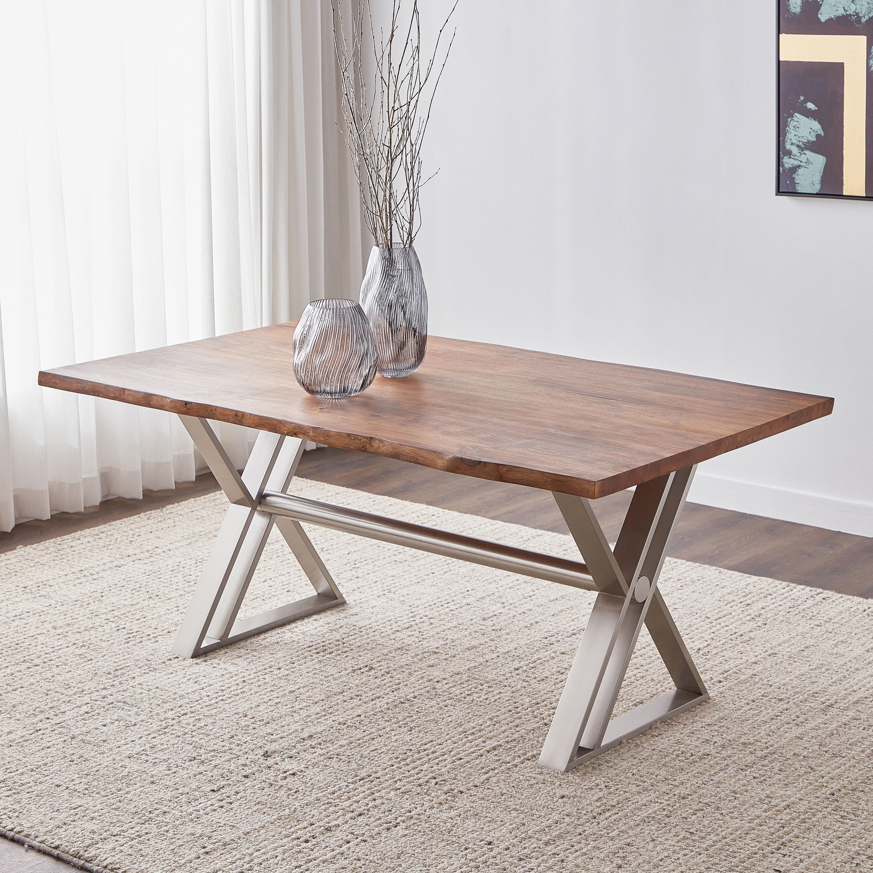 Live edge deals extendable dining table