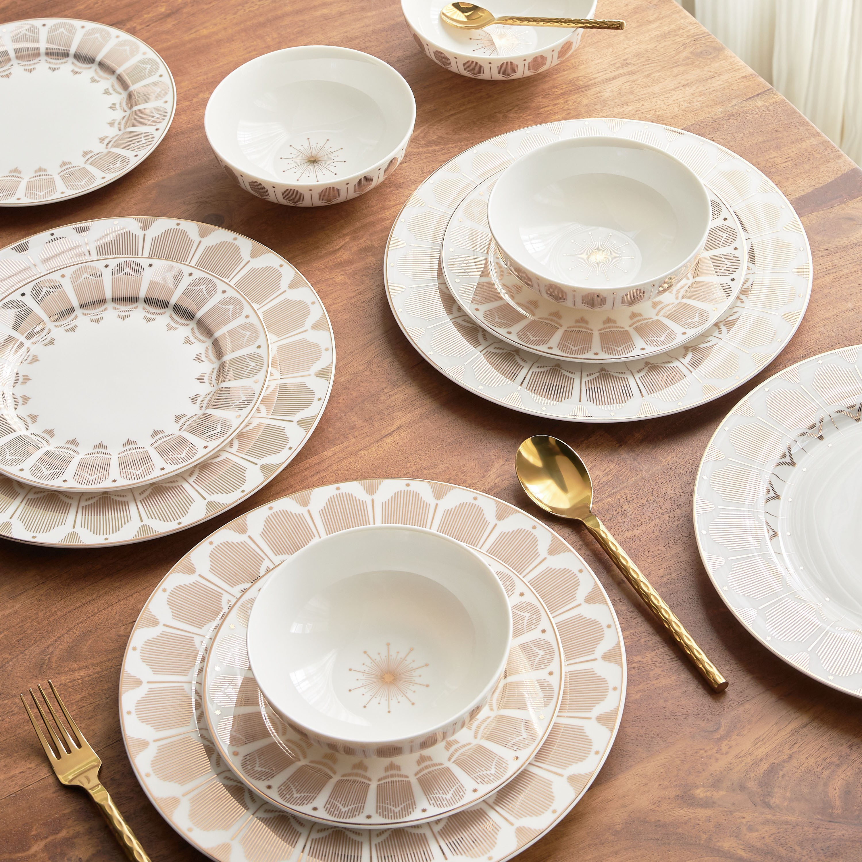 Shop Vivian 12-Piece Porcelain Dinner Set - Serves 4 Online | Home ...