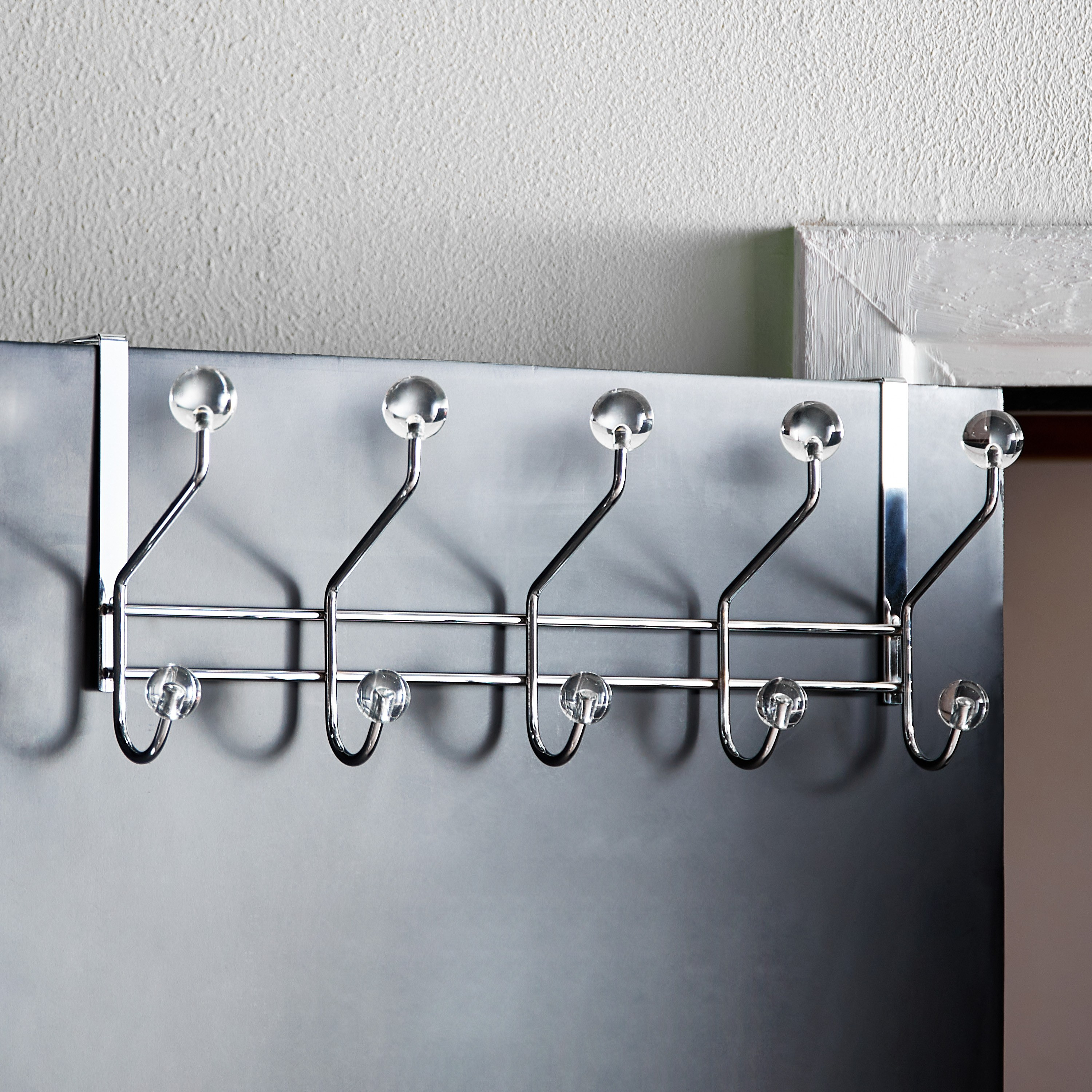 Crystelle Over-the-Door 5-Hook Rack