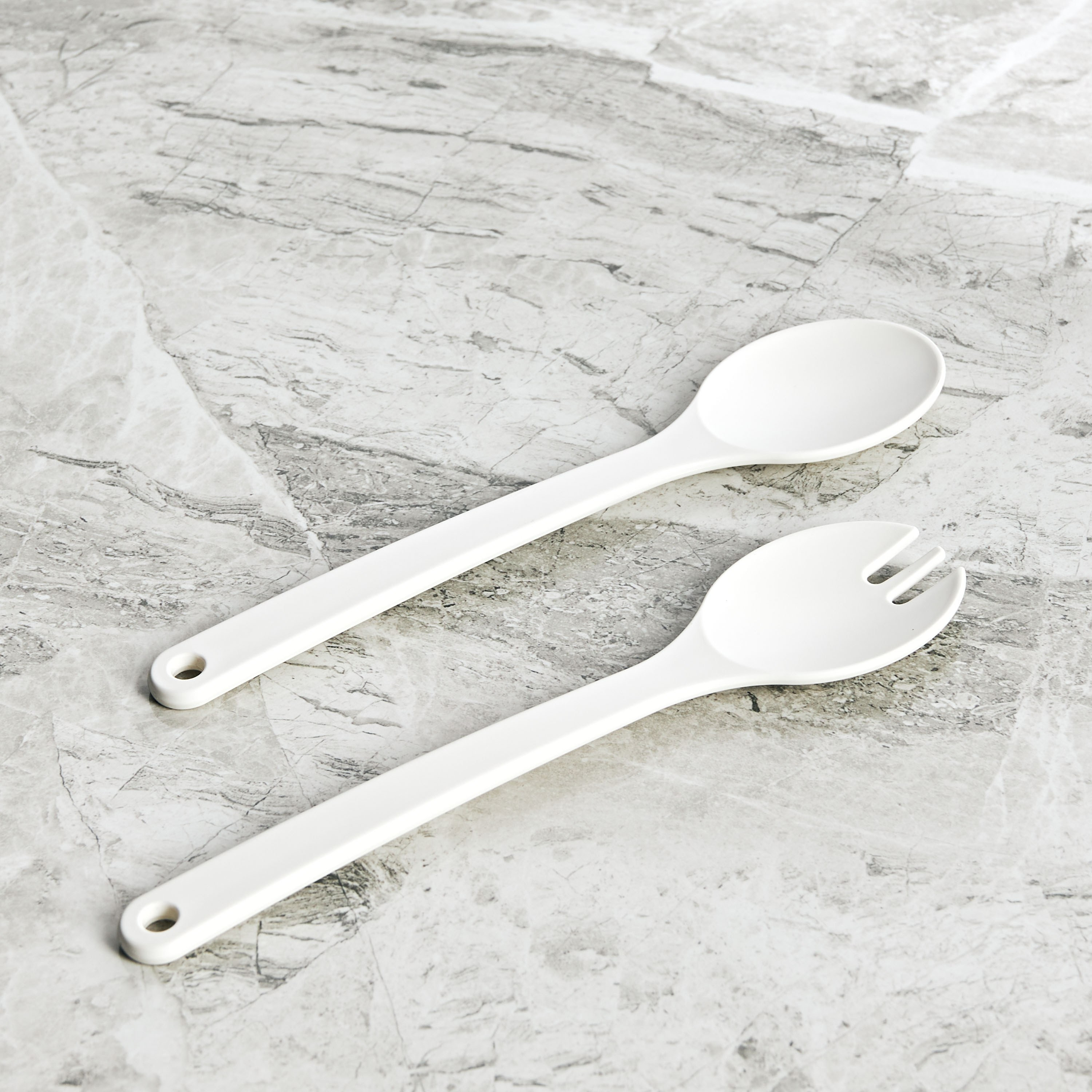 Charcoal 2-Piece Melamine Salad Server Set-household-kitchen-kitchentoolsandutensils-foodservingtools-image-1