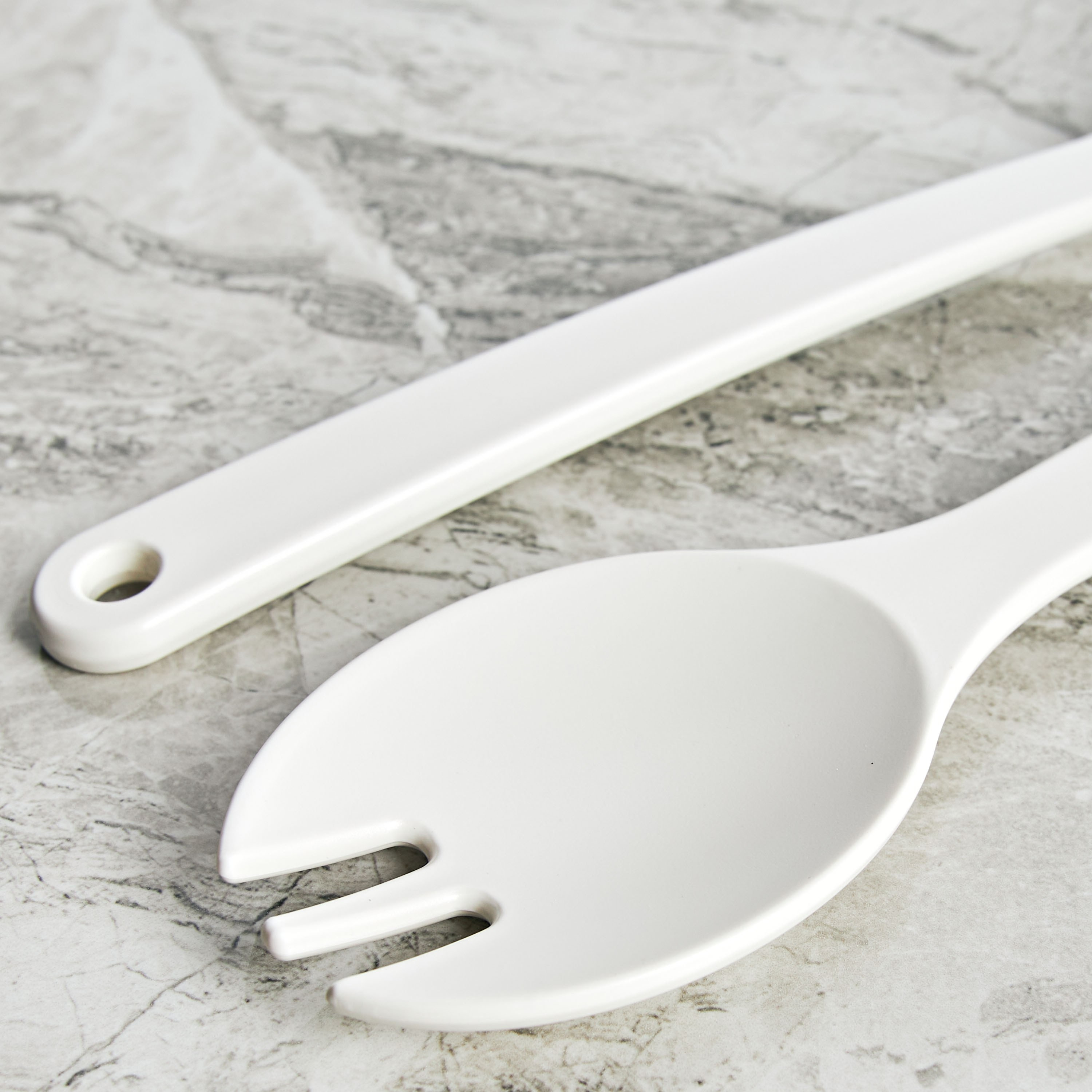 Charcoal 2-Piece Melamine Salad Server Set-household-kitchen-kitchentoolsandutensils-foodservingtools-image-2