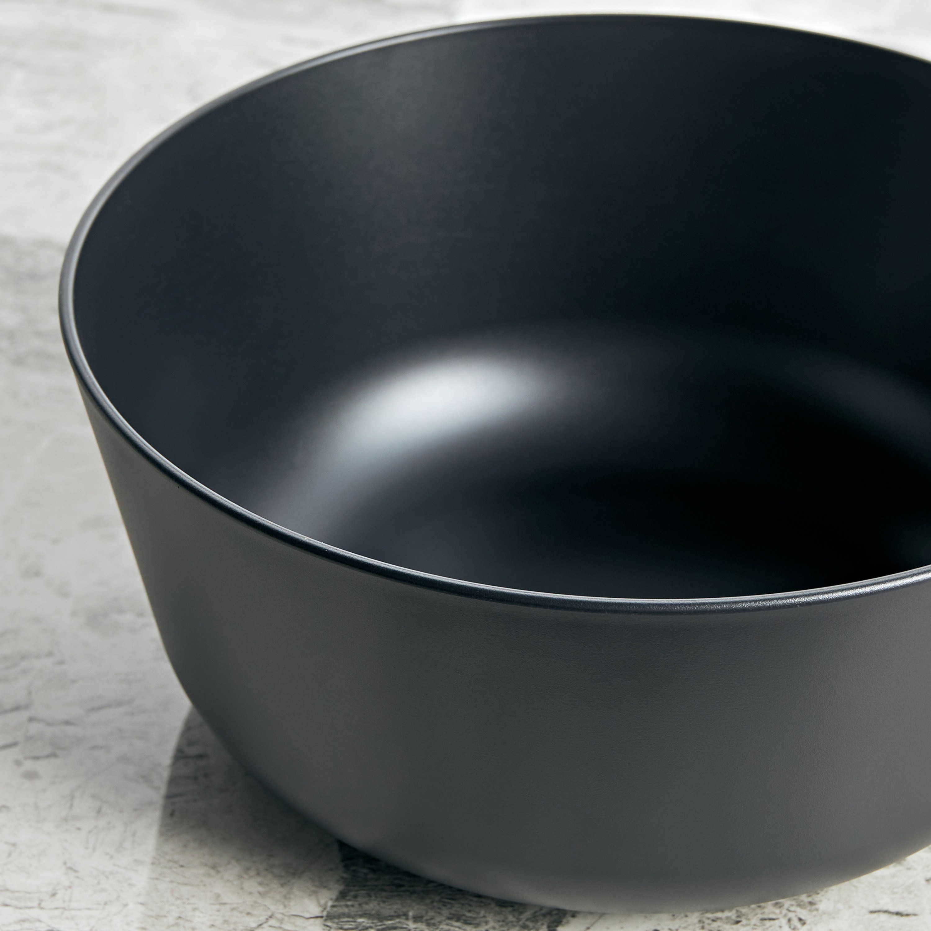 Charcoal Melamine Salad Bowl - 25cm-household-dining-dinnerware-dinnerwarecollections-image-2