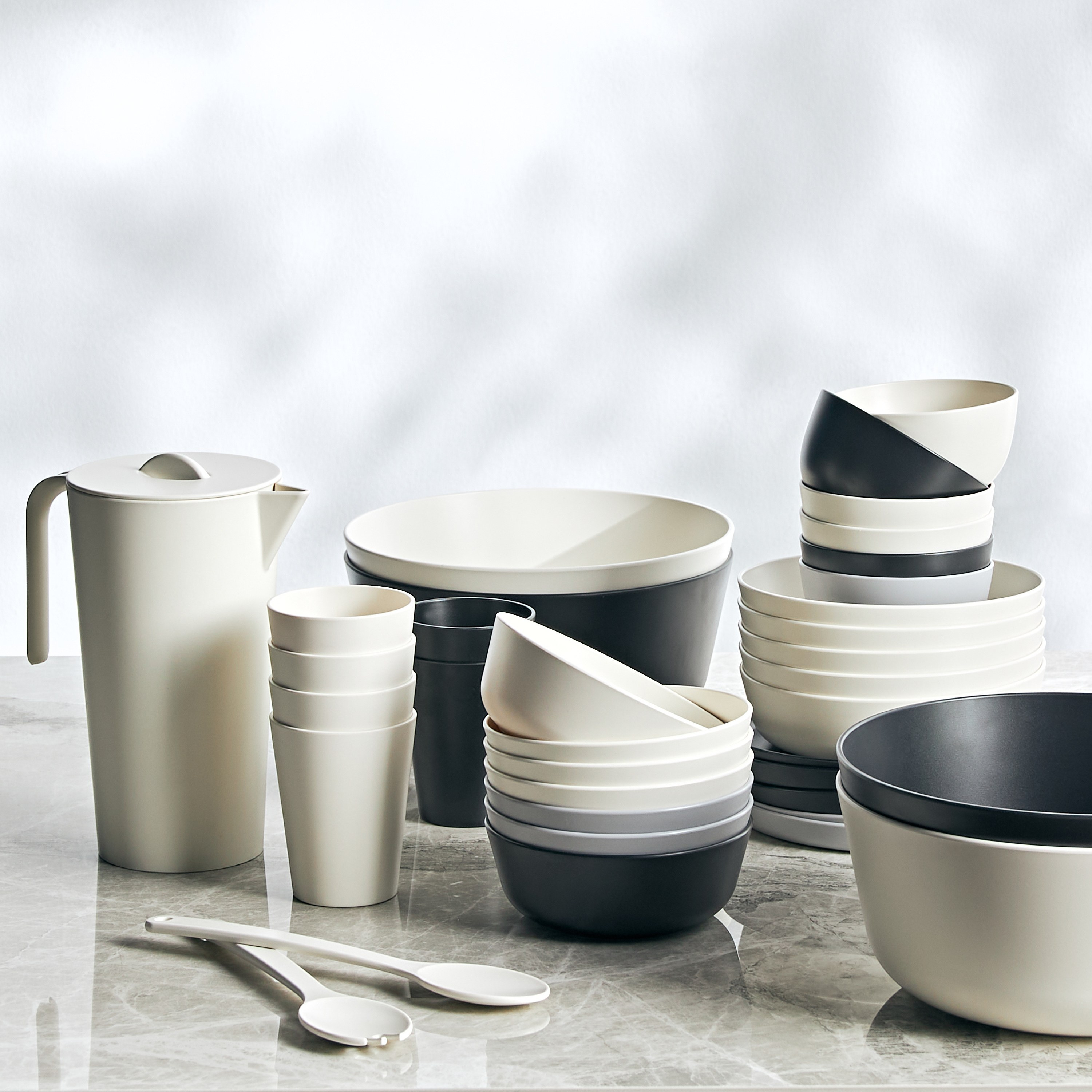 وعاء سلطة ميلامين - تشاركول - 25 سم-household-dining-dinnerware-dinnerwarecollections-image-3