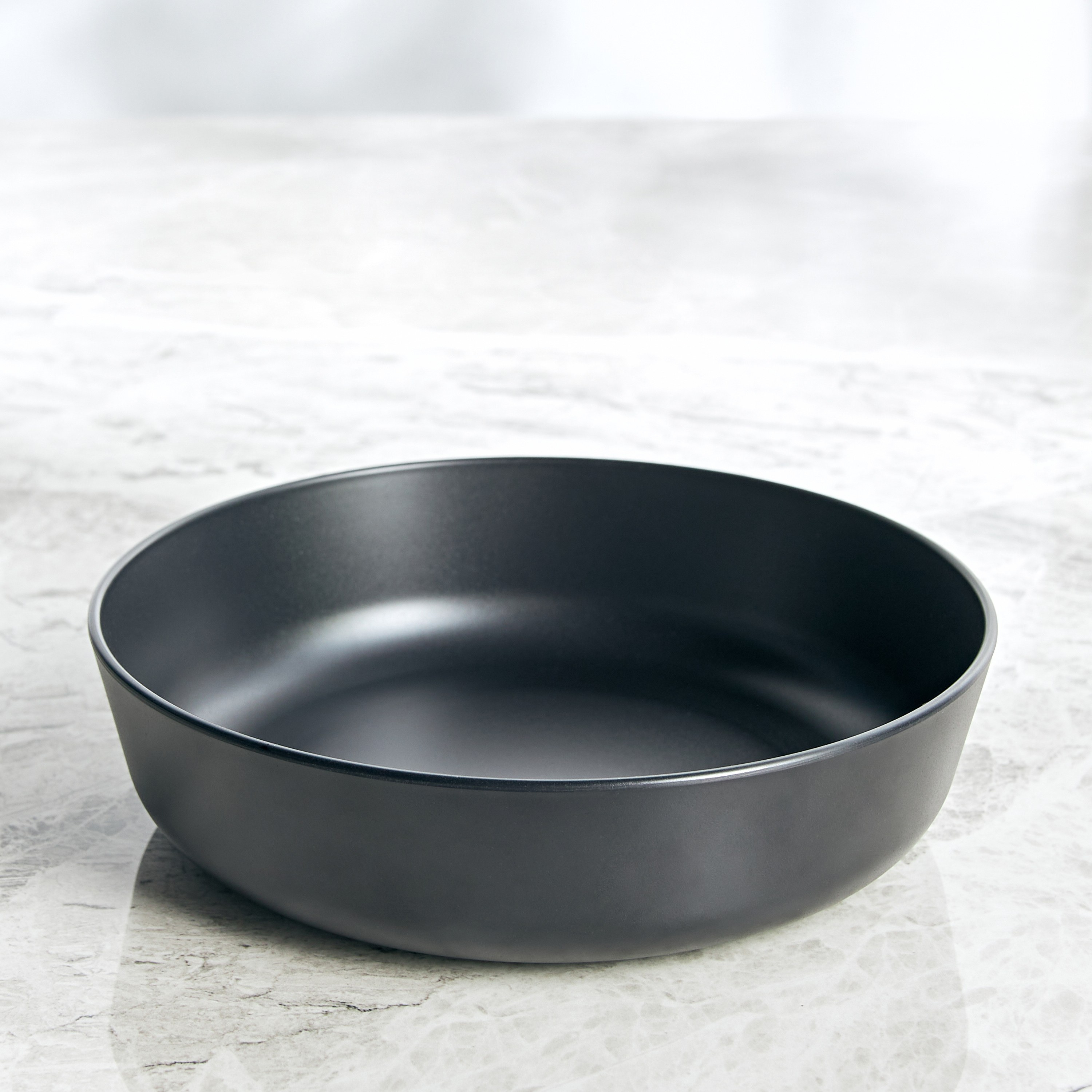 Charcoal Melamine Pasta Bowl - 18 cm-household-dining-dinnerware-dinnerwarecollections-image-1