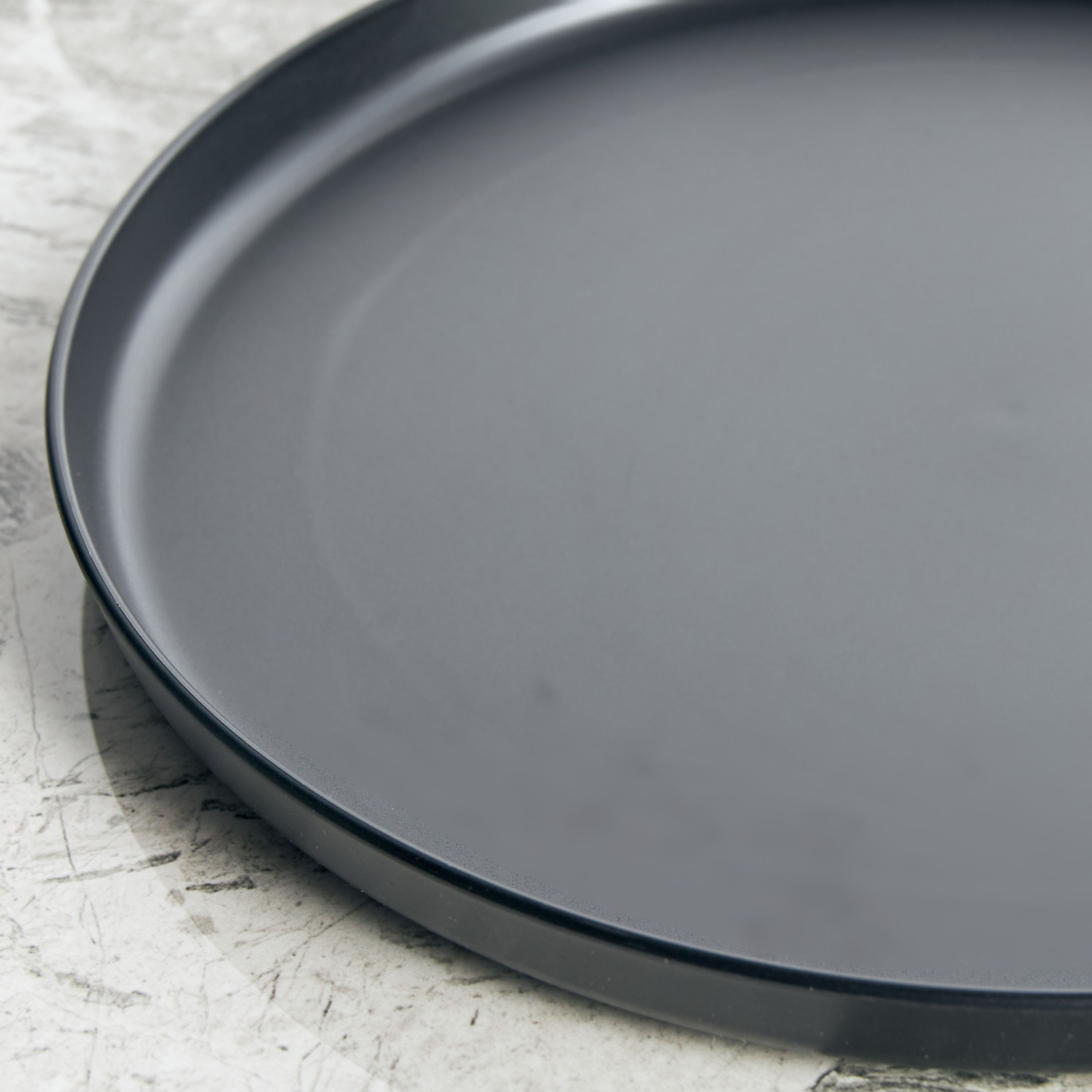 Charcoal Melamine Dinner Plate - 25 cm-household-dining-dinnerware-dinnerwarecollections-image-2