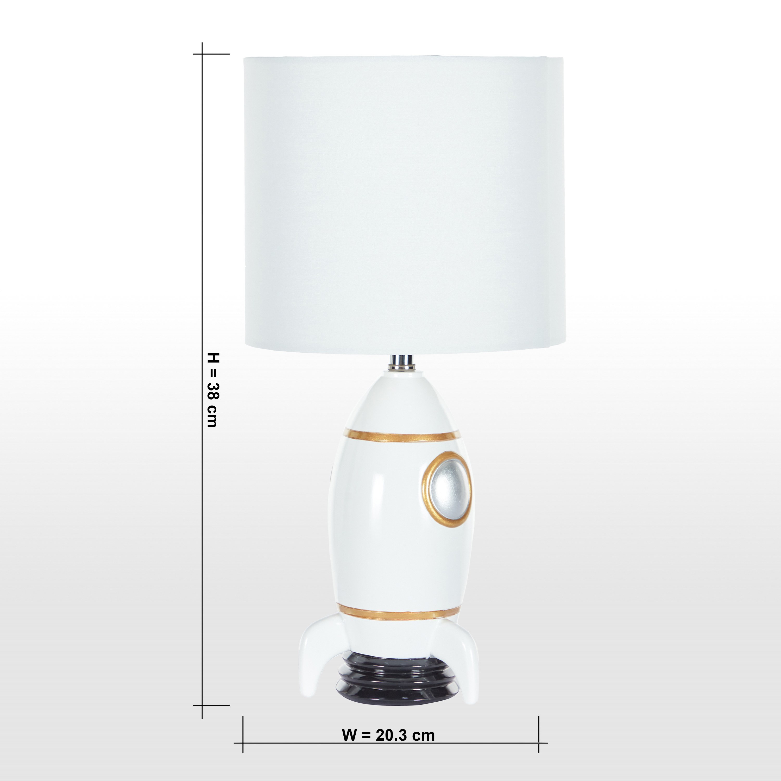 Rick Rocket Polyresin Table Lamp - 38 cm-kids-decorandlighting-lighting-tablelamps-image-6