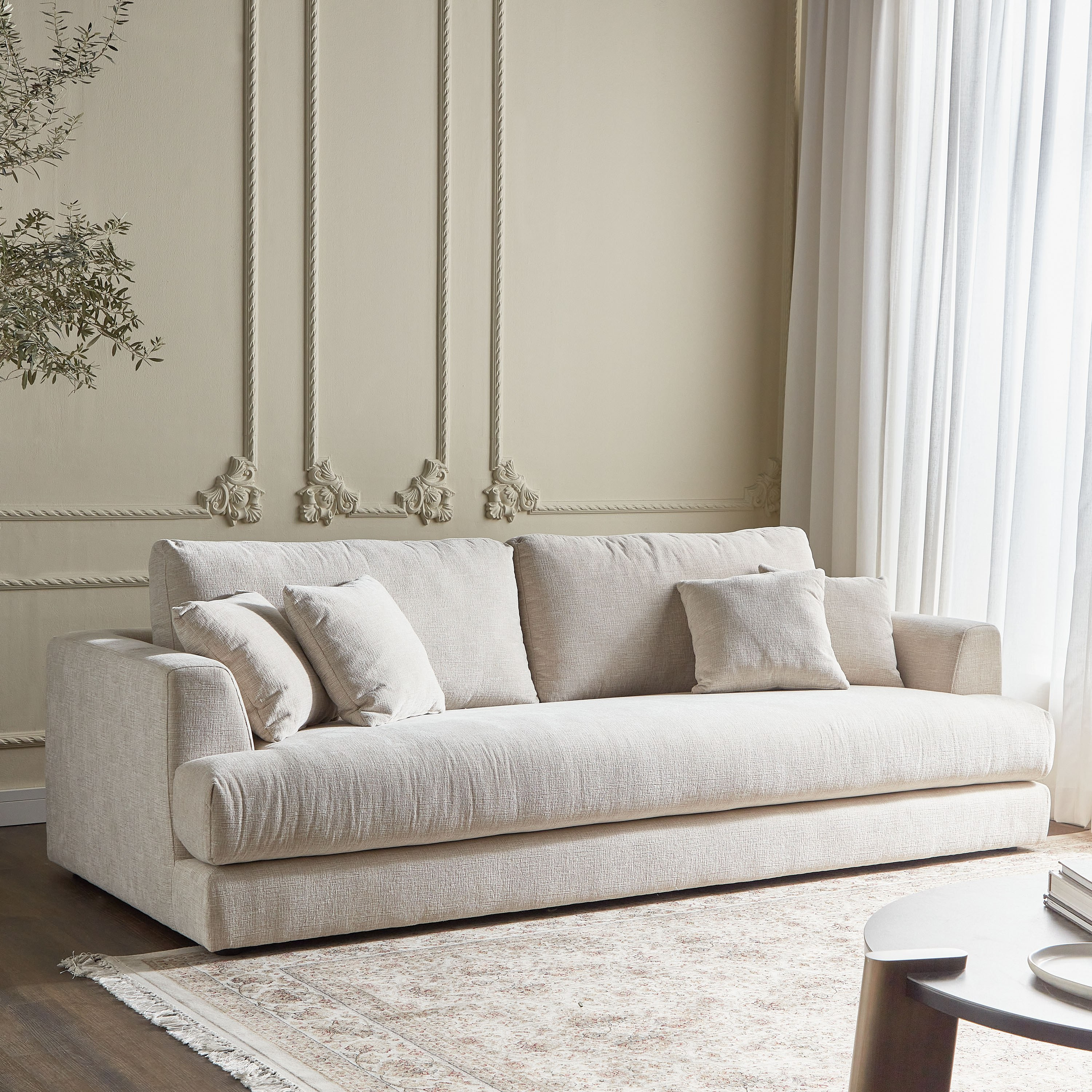 Hester 3-Seater Fabric Sofa