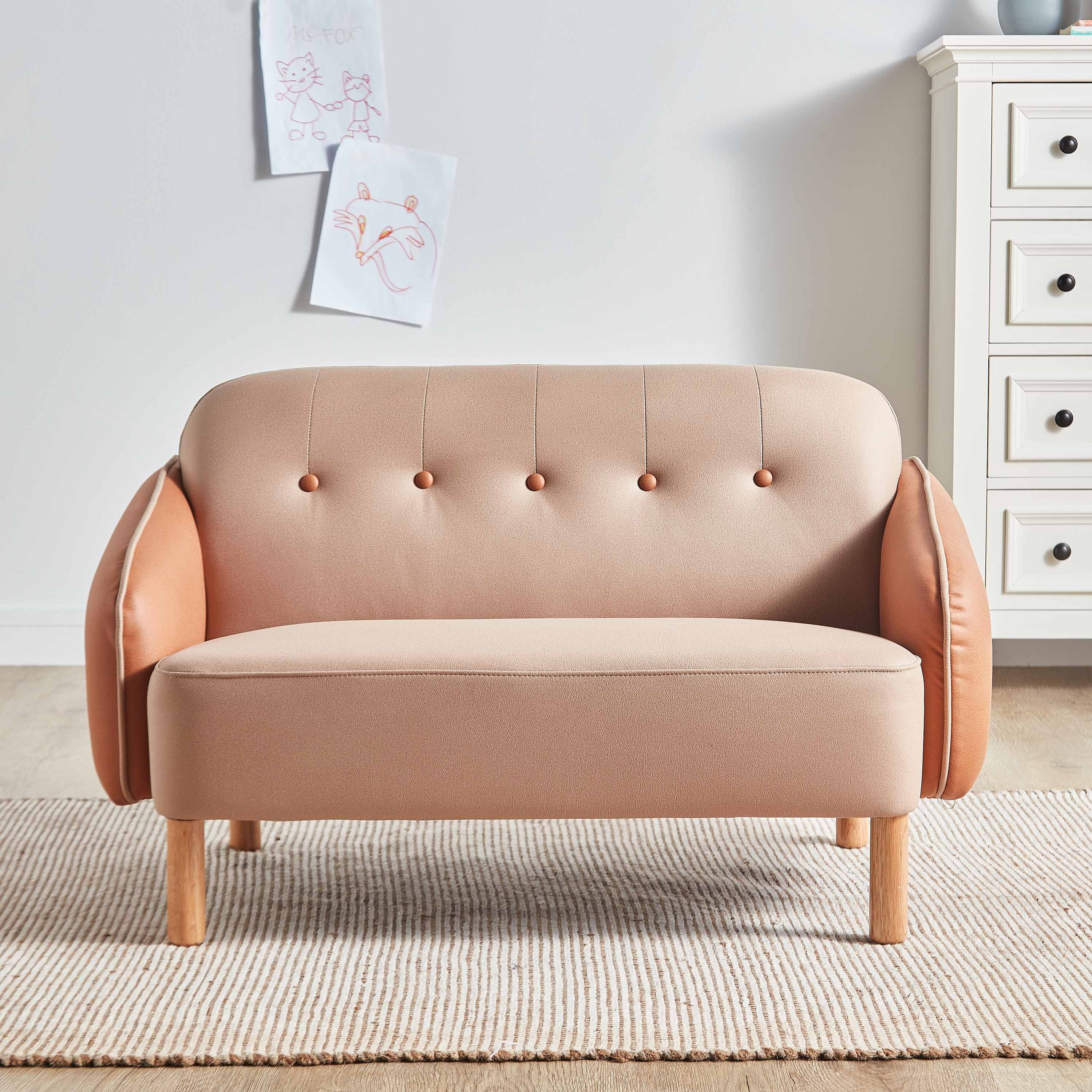 Peppa 2-Seater Kids' Fabric Sofa-babyandkids-roomfurniture-chairsandstools-image-2